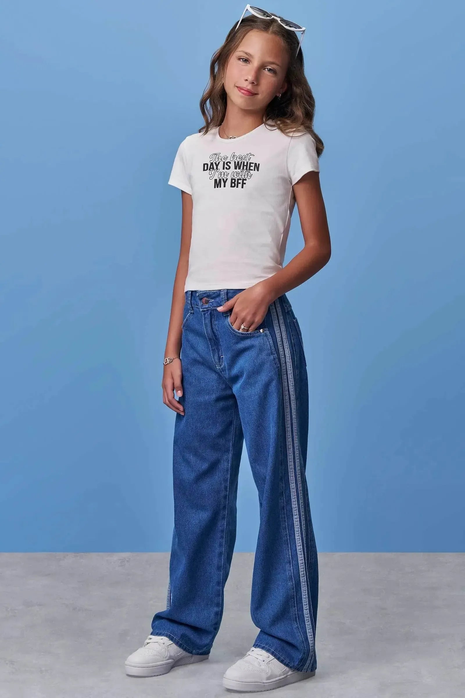 Blusa em Cotton 97926 Vic Teen Menina