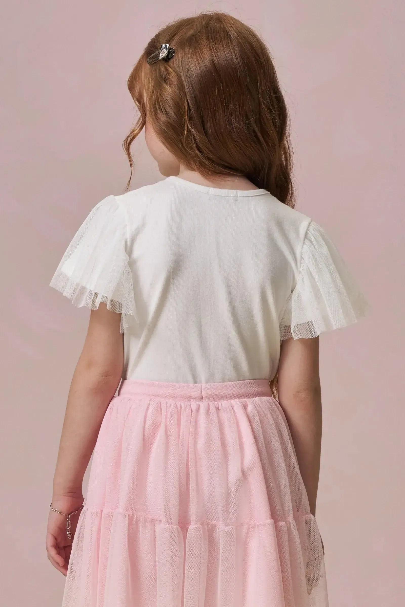 Blusa em Cotton e Tule 95884 Infanti Infantil Menina