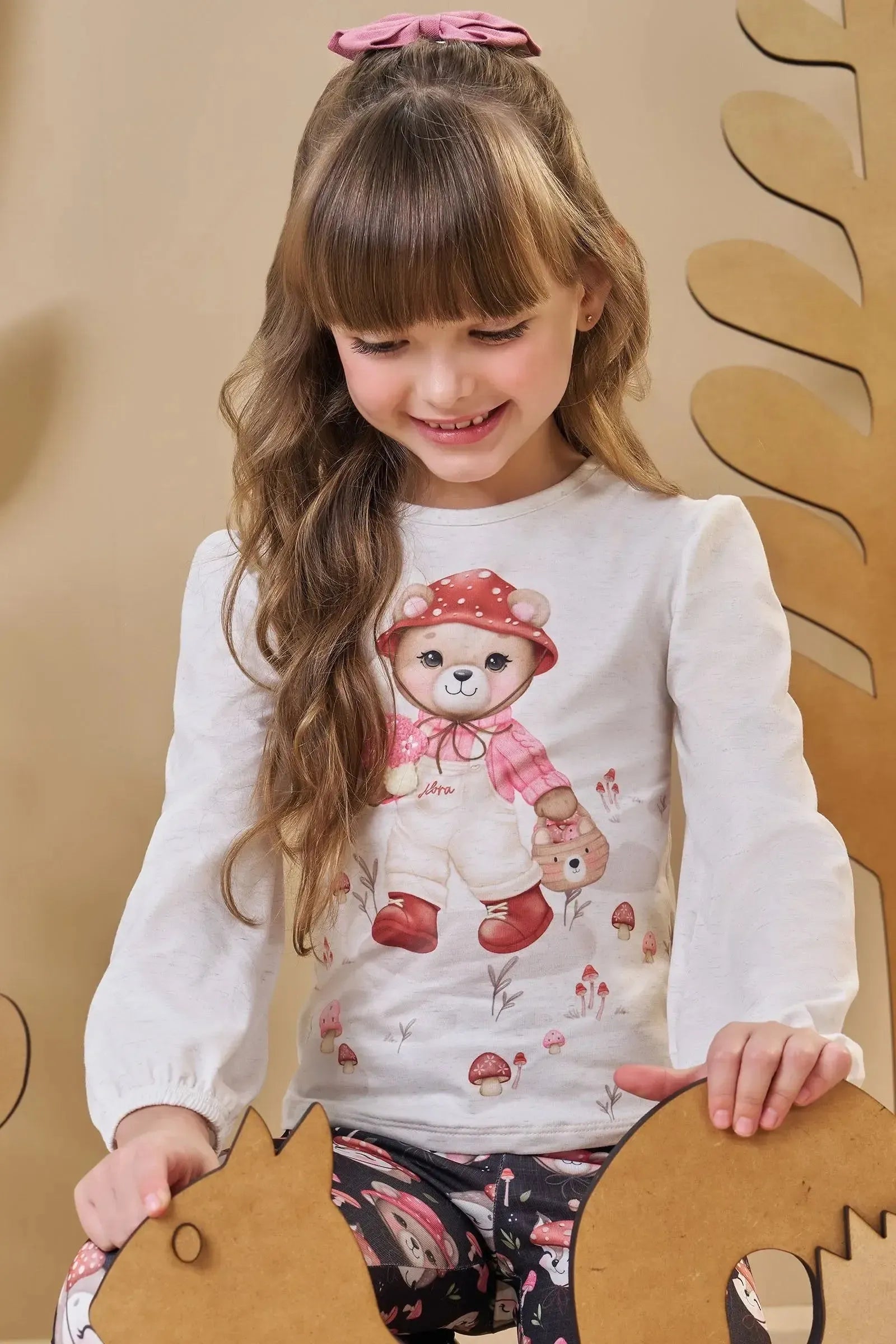 Blusa em Malha Comfy 89412 Infanti Infantil Menina