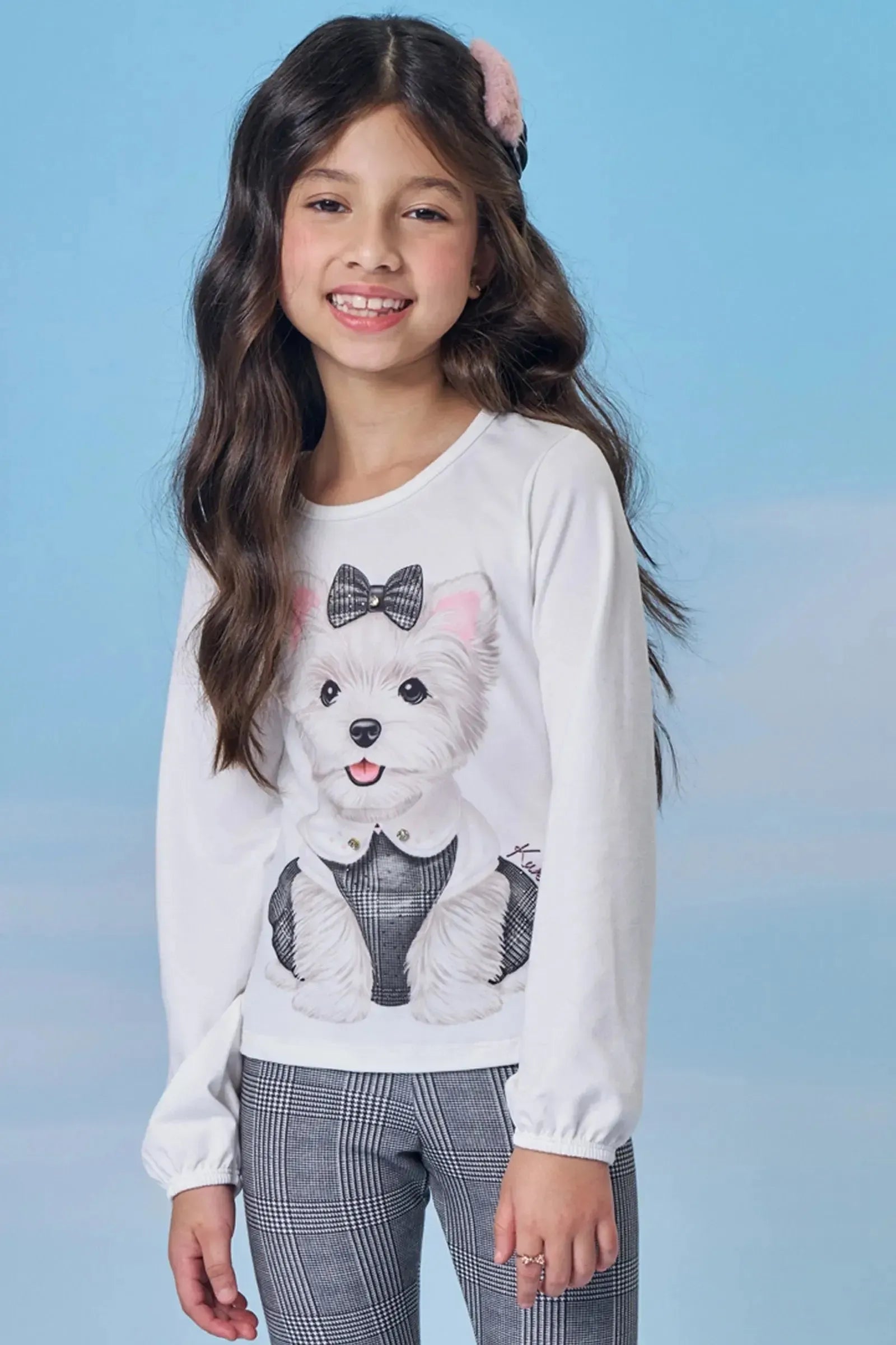 Blusa em Malha Comfy 89581 Kukiê Infantil Menina