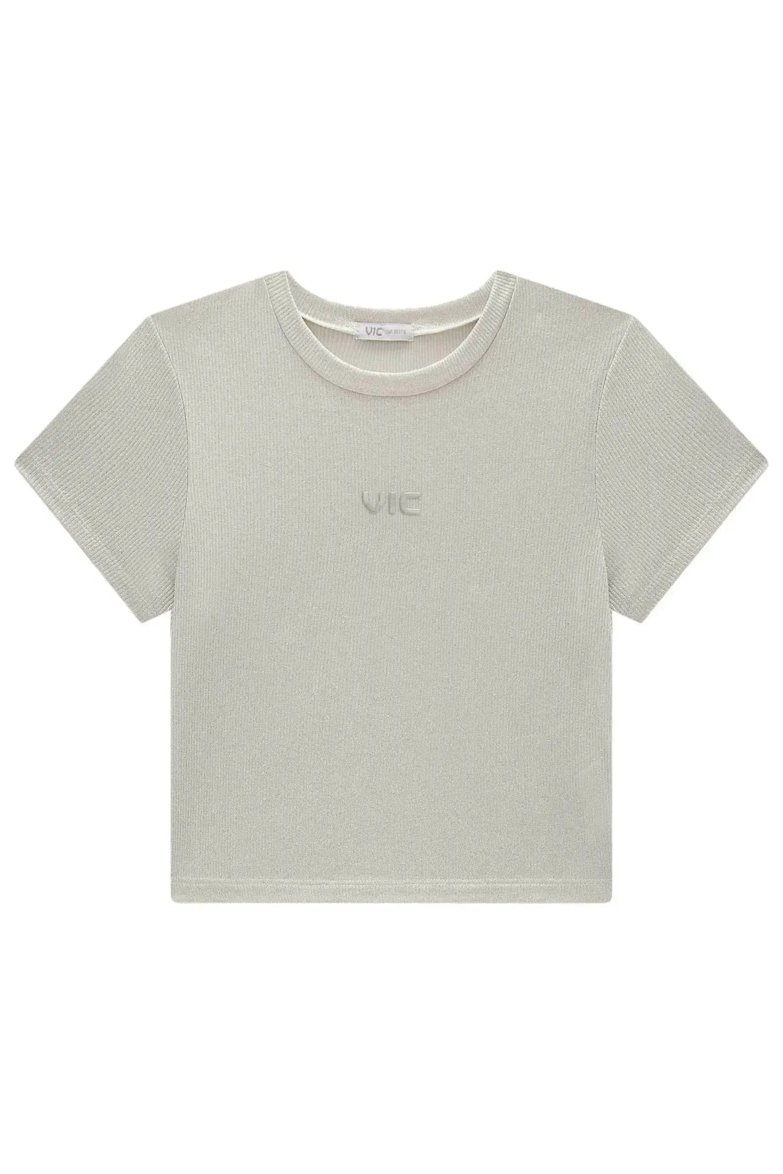 Blusa em Malha Foil 98491 Vic Teen Menina