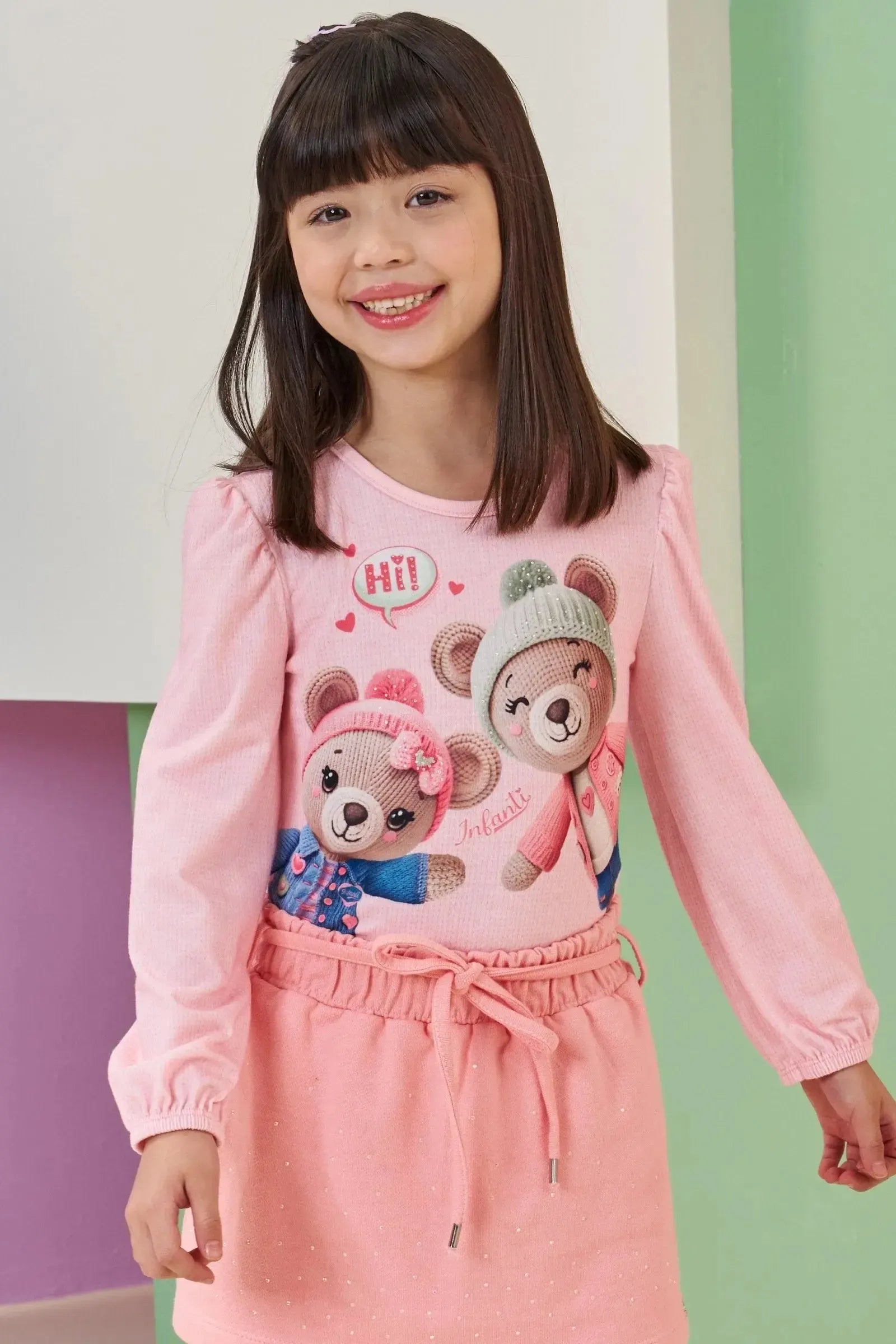 Blusa em Malha Fresh 89474 Infanti Infantil Menina