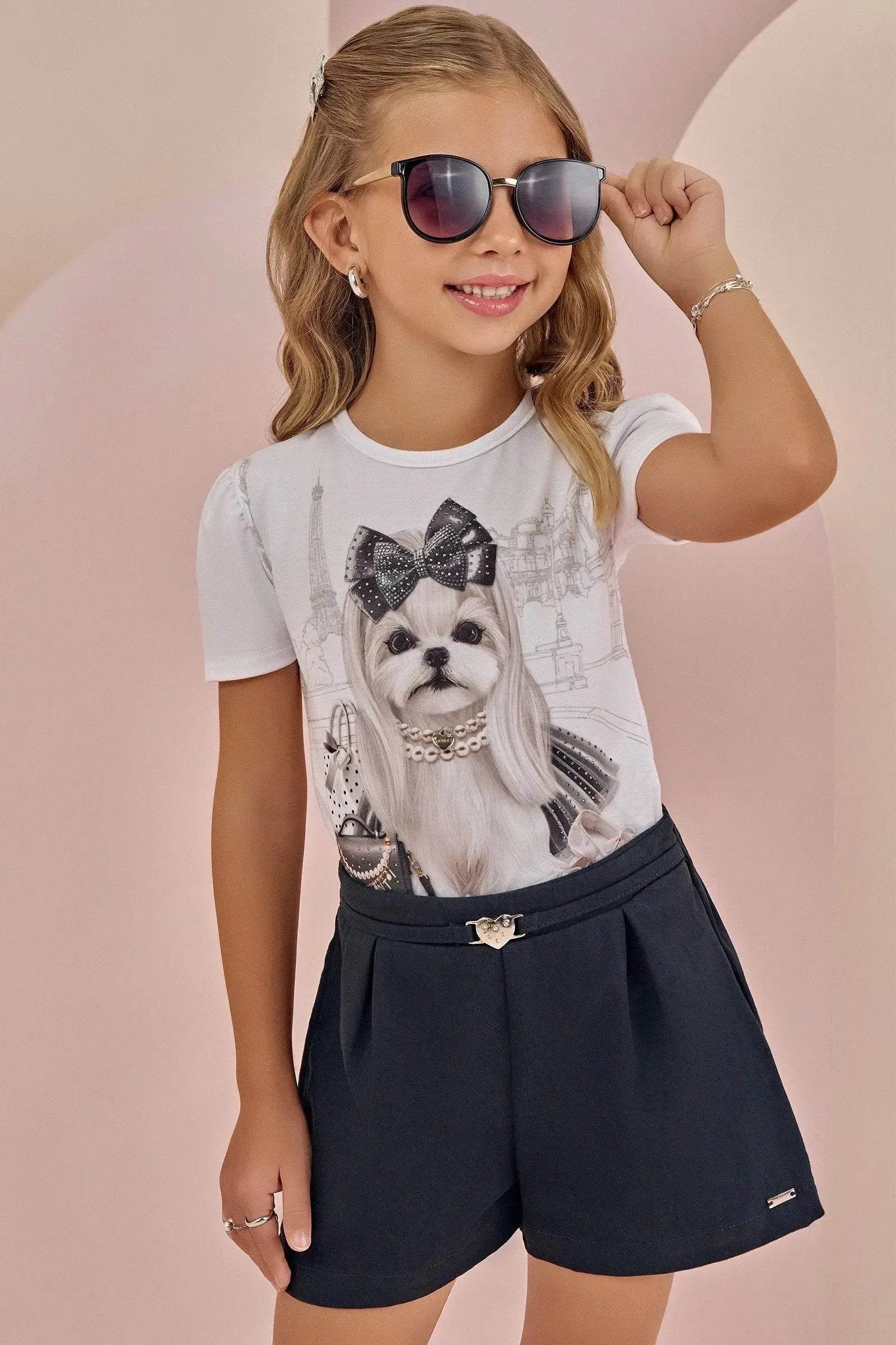 Blusa em Malha Power 87247 Infanti Infantil Menina
