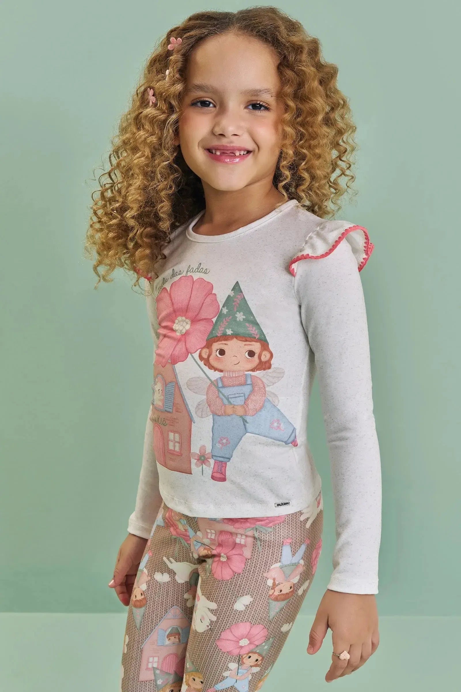Blusa em Malha Power 89886 Kukiê Infantil Menina