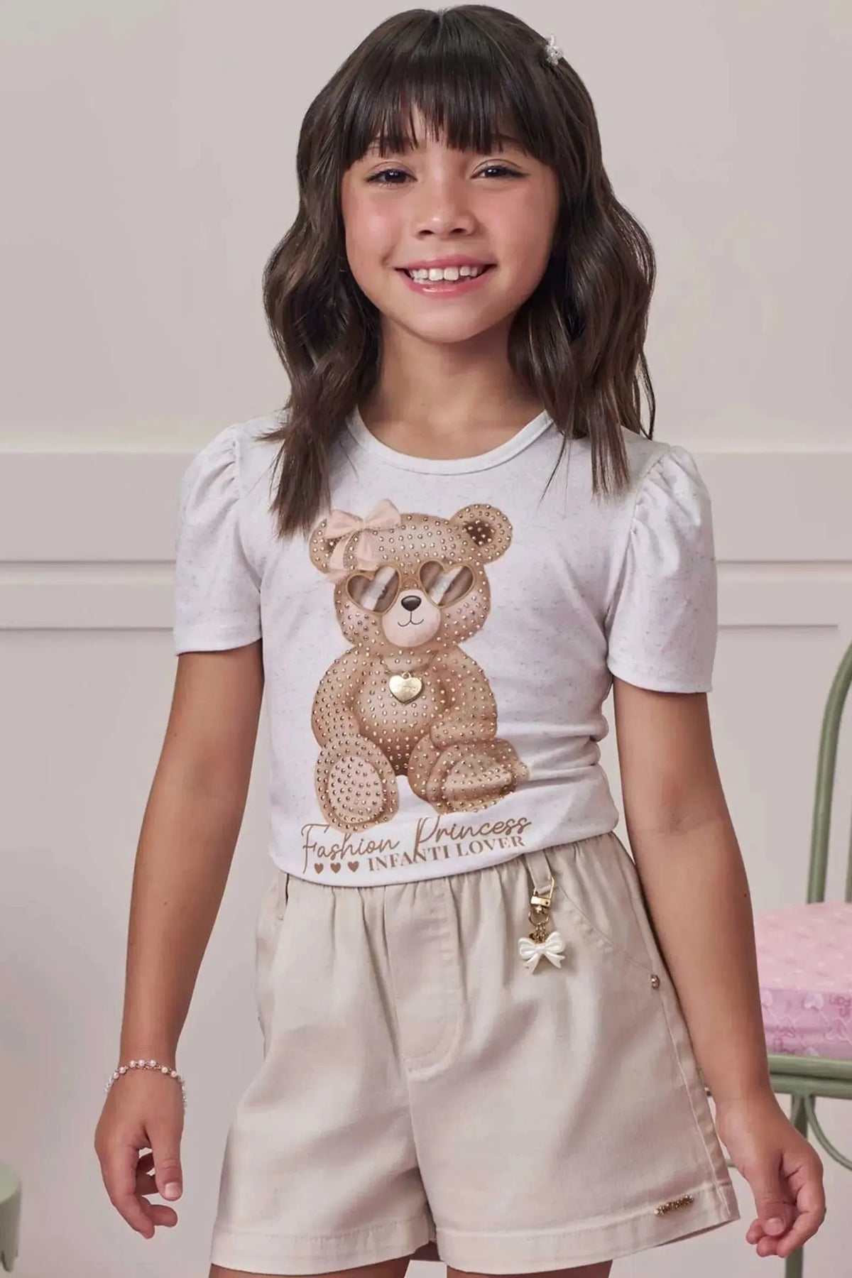 Blusa em Malha Power 98548 Infanti Infantil Menina