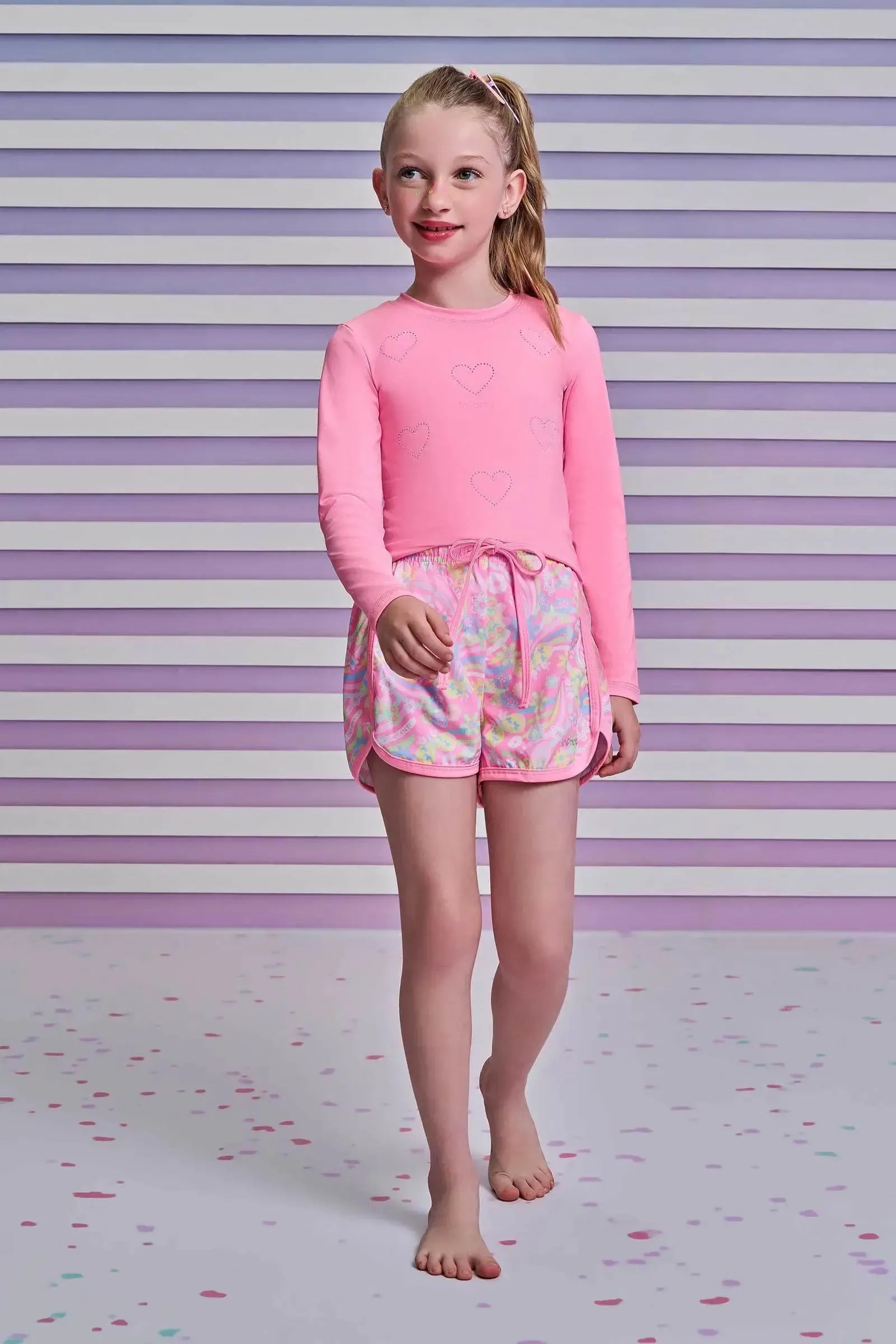 Blusa em Malha UV Dry com Proteção UV 50+ 95247 Infanti Infantil Menina