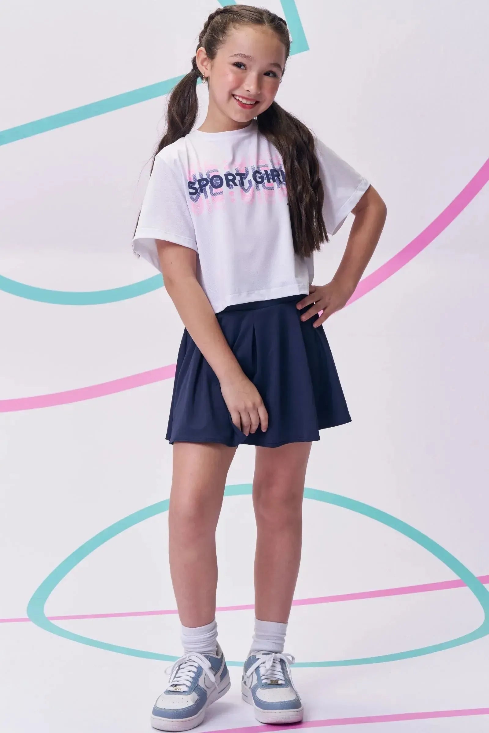 Blusa em Malha Yuki 96277 Vic&Vicky Teen Menina