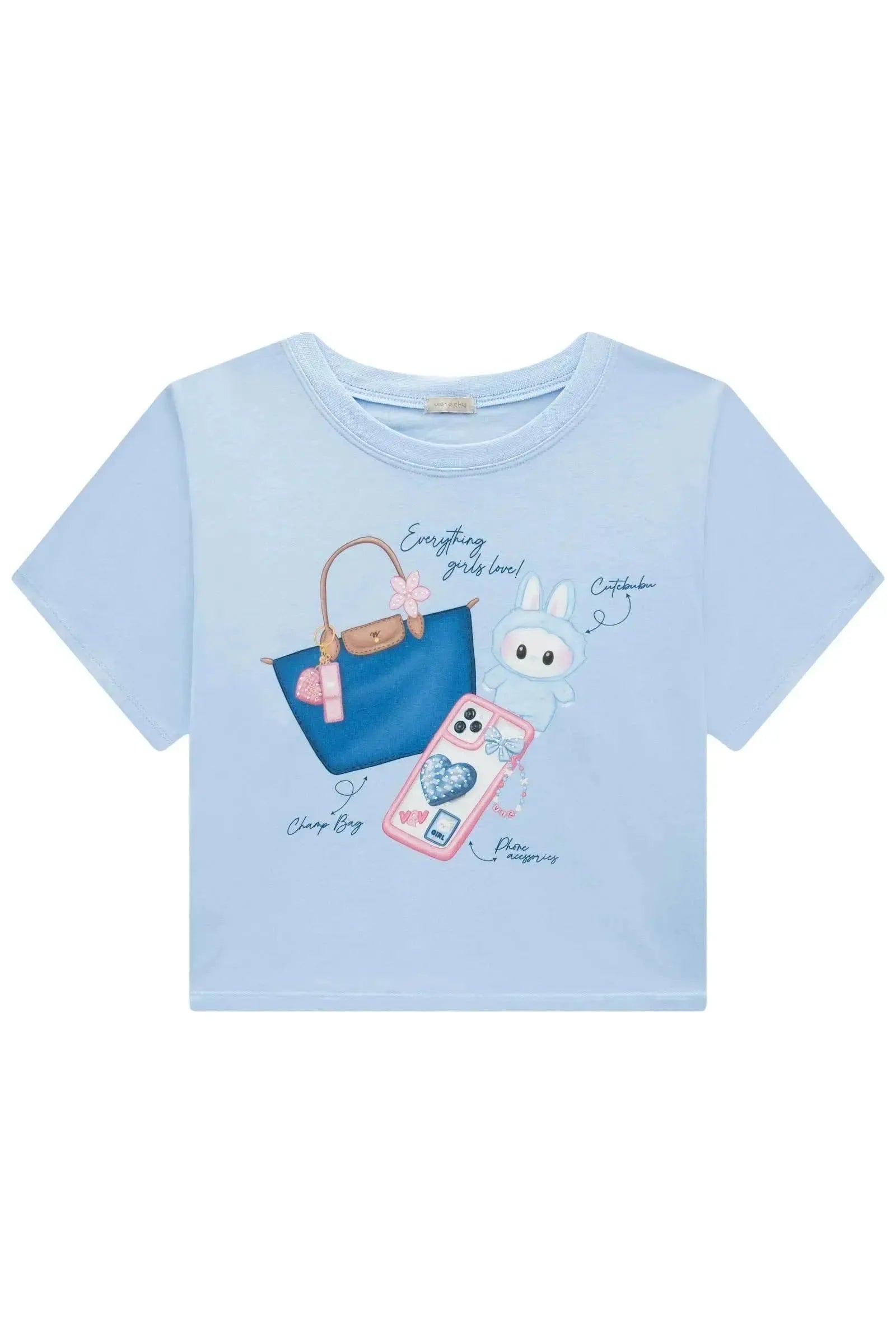 Blusa em Meia Malha 94588 Vic&Vicky Teen Menina
