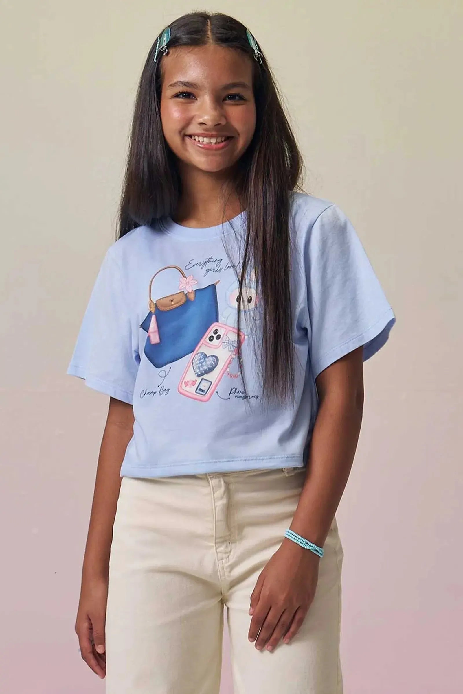 Blusa em Meia Malha 94588 Vic&Vicky Teen Menina