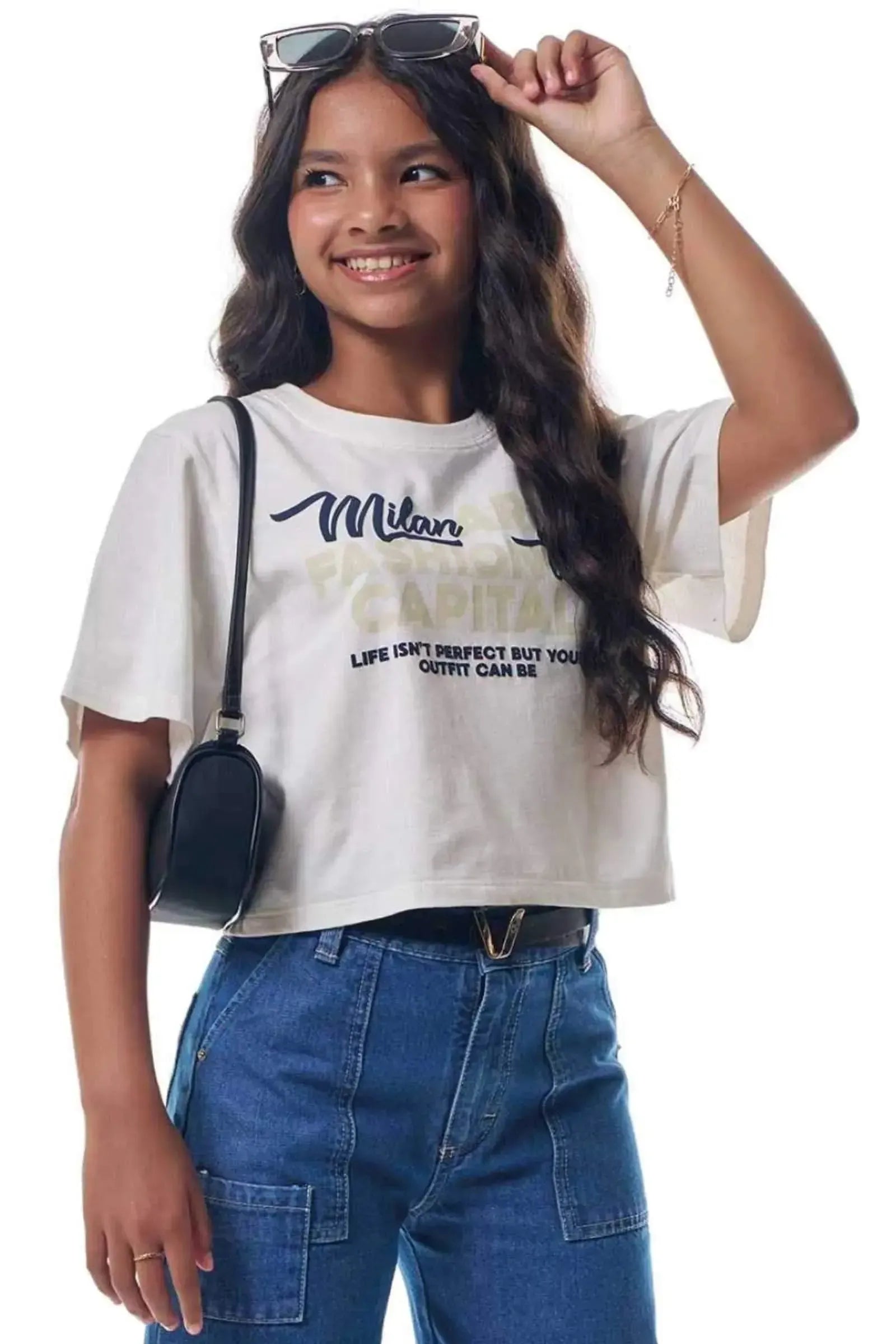 Blusa em Meia Malha 95185 Vic&Vicky Teen Menina