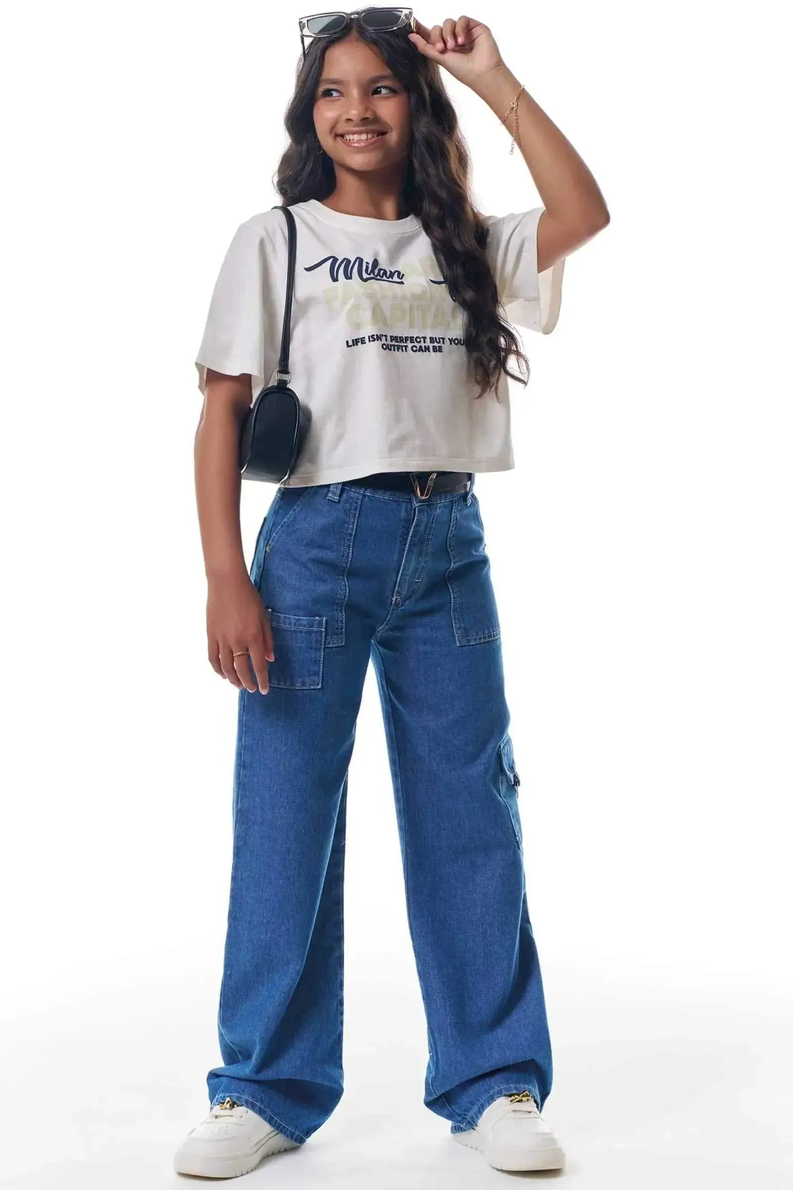 Blusa em Meia Malha 95185 Vic&Vicky Teen Menina