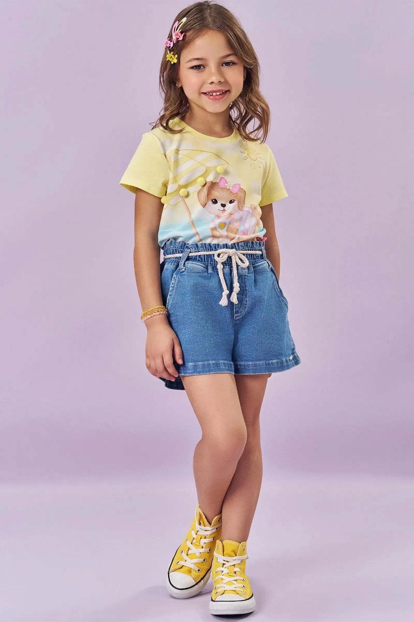 Blusa em Meia Malha 82992 Kukiê Infantil Menina