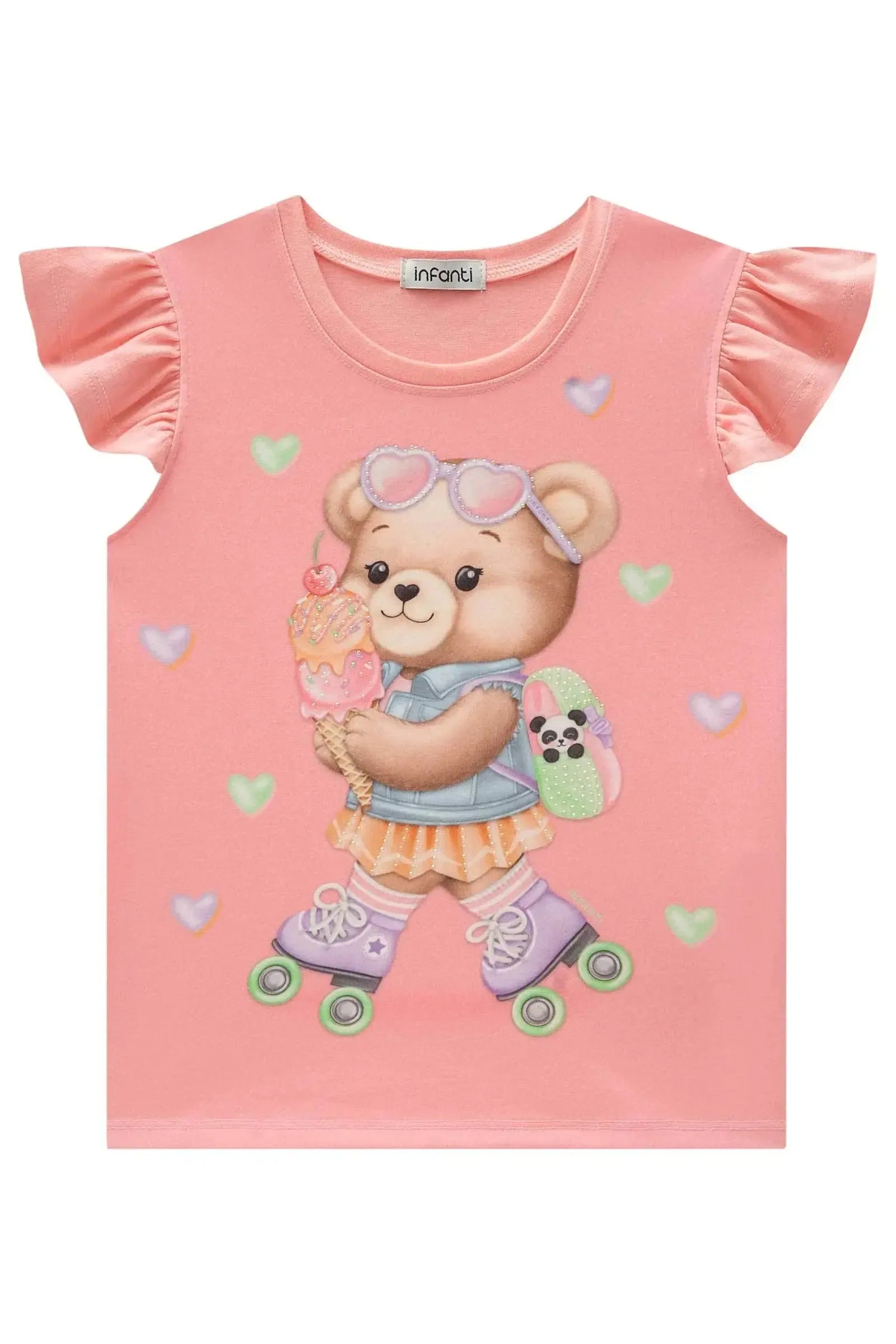 Blusa em Meia Malha 83015 Infanti Infantil Menina