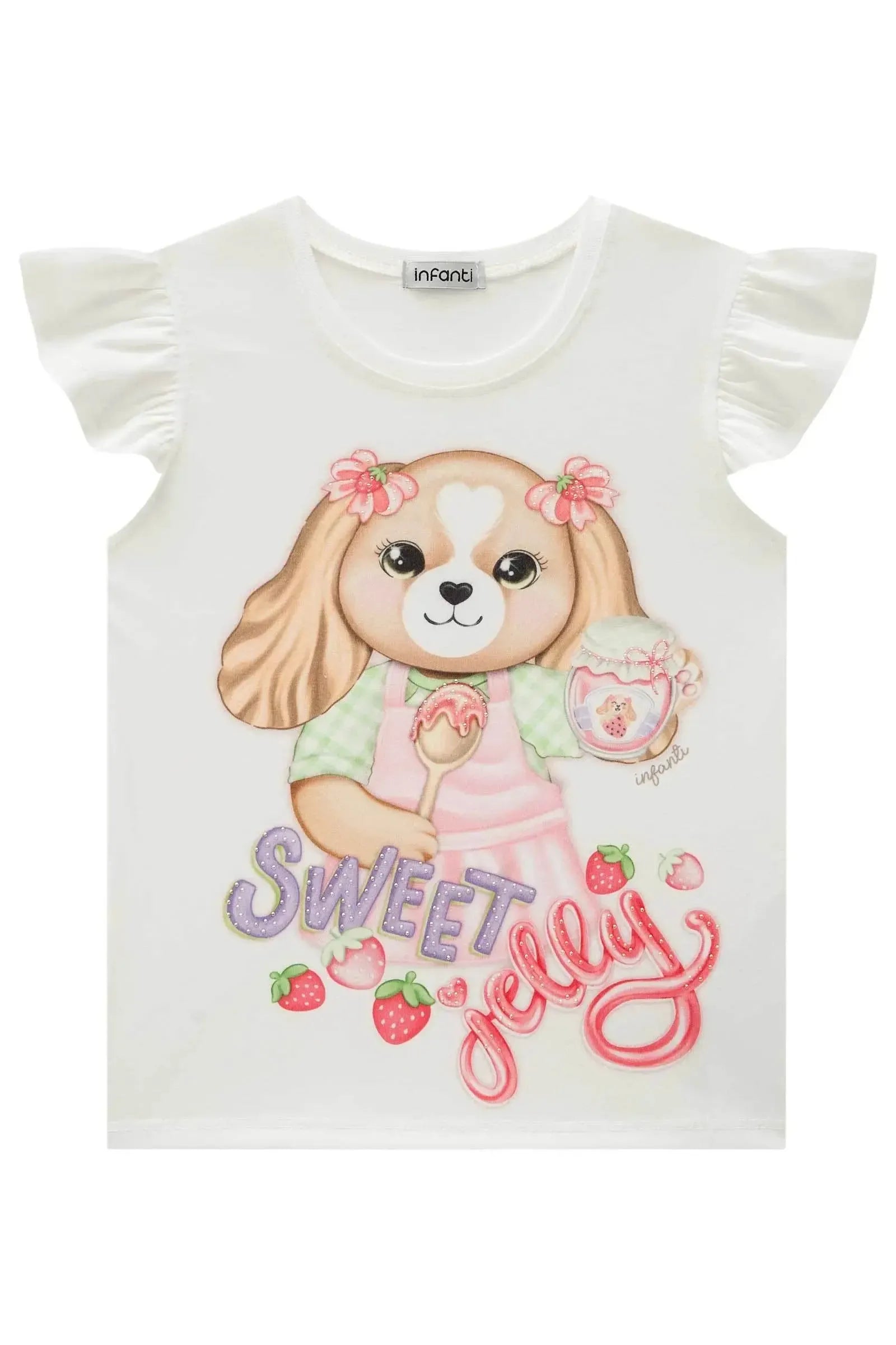 Blusa em Meia Malha 83015 Infanti Infantil Menina