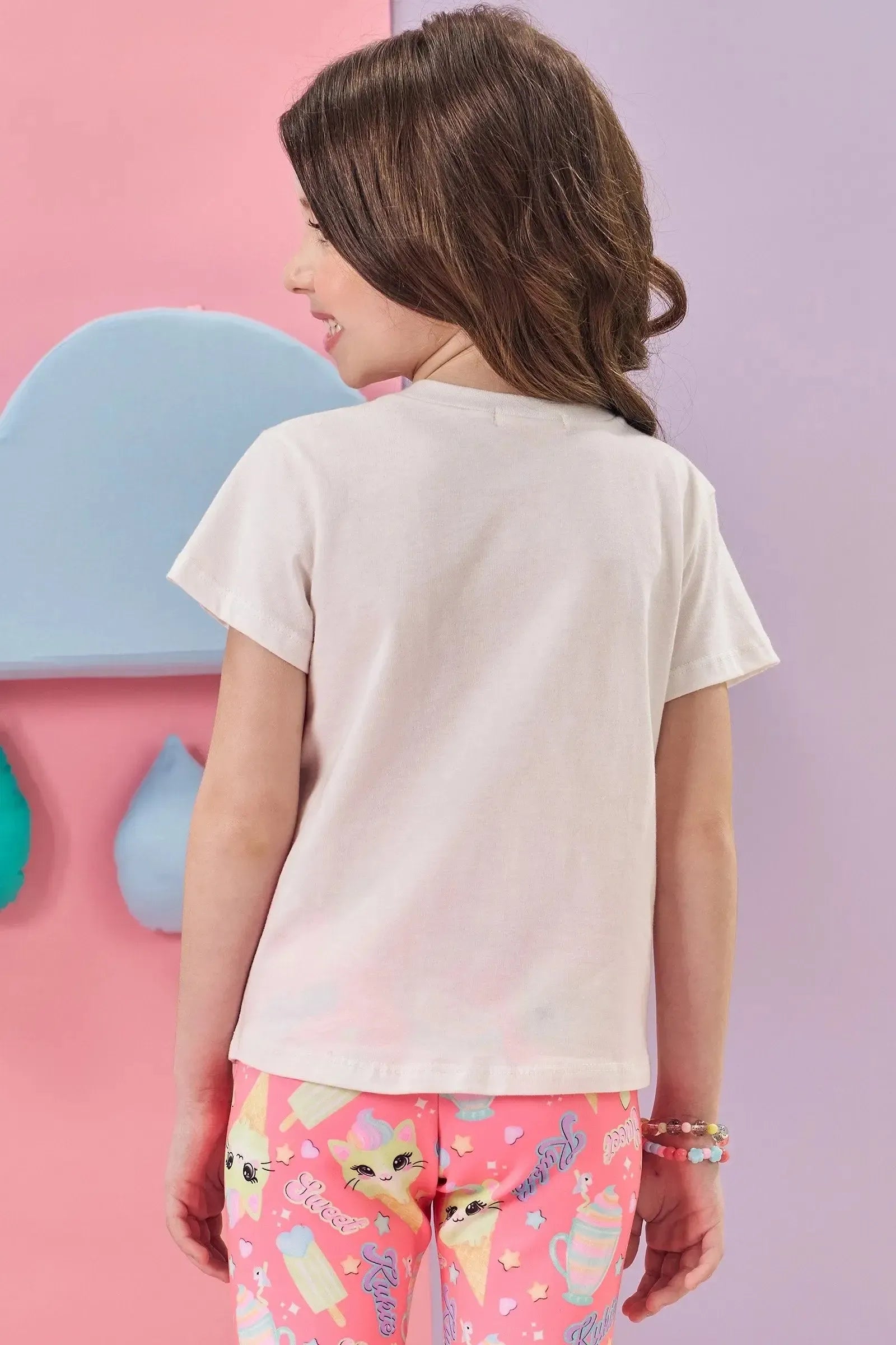 Blusa em Meia Malha 83227 Kukiê Infantil Menina
