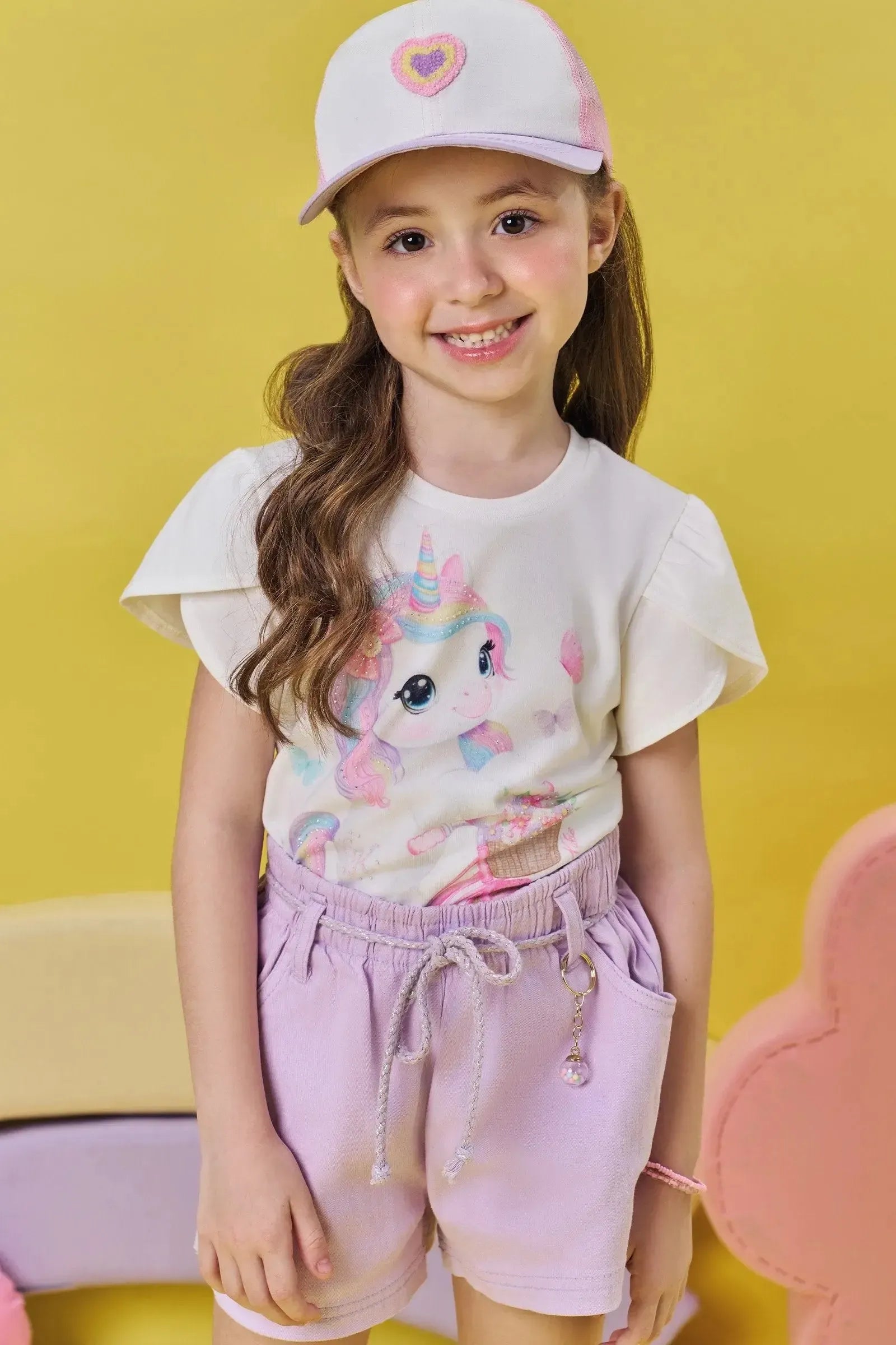 Blusa em Meia Malha 83228 Kukiê Infantil Menina