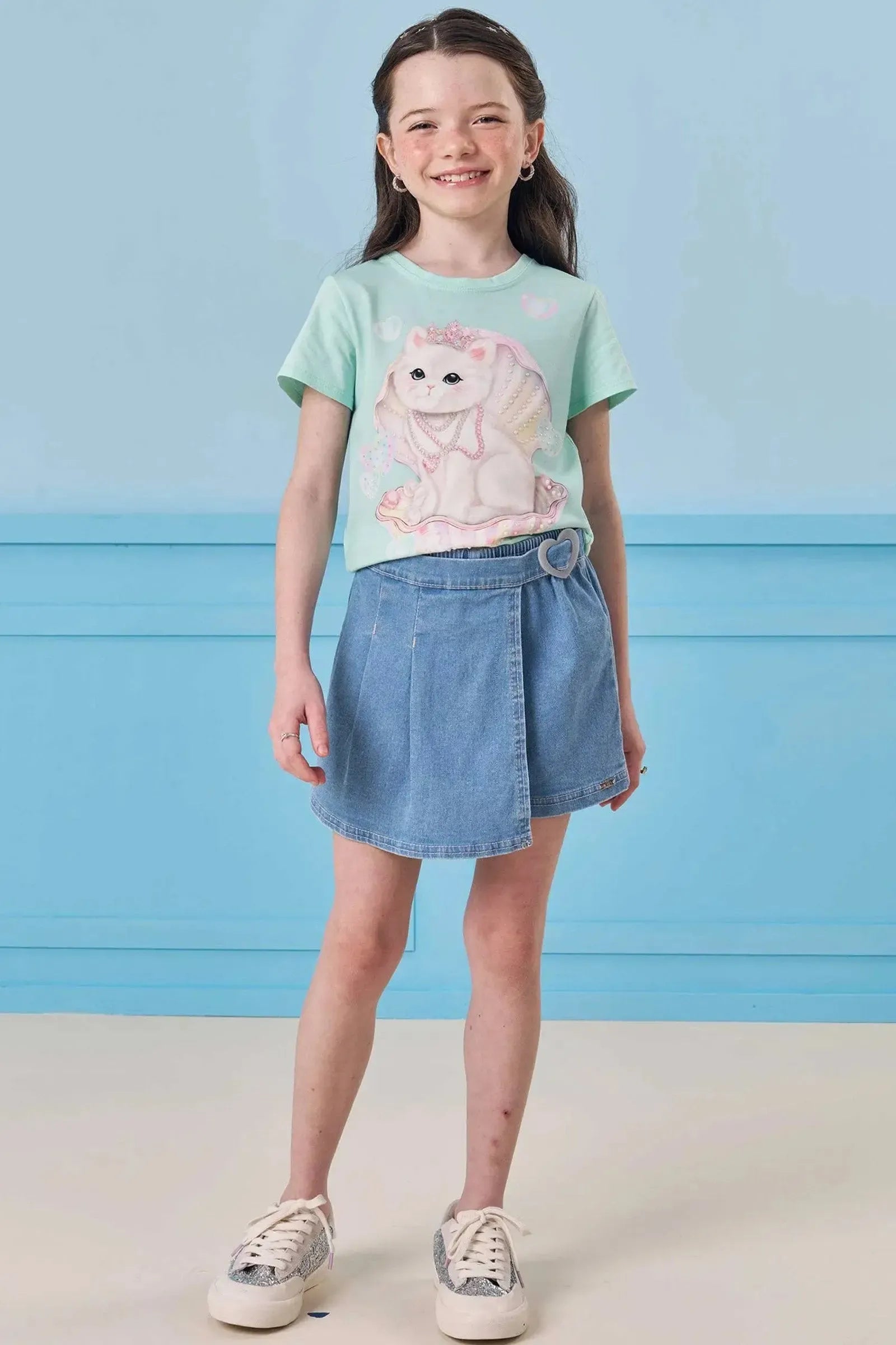Blusa em Meia Malha 83678 Infanti Infantil Menina