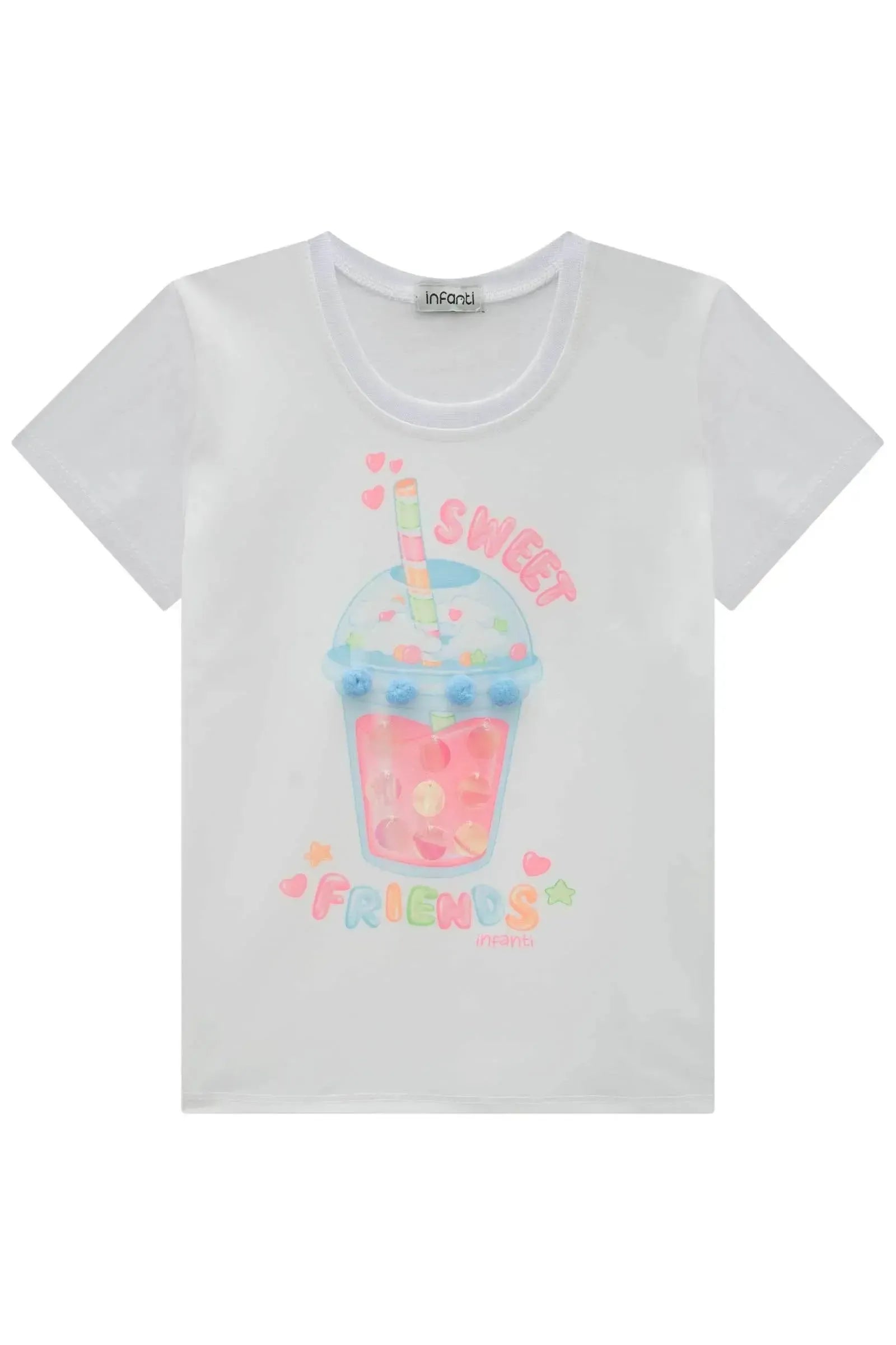 Blusa em Meia Malha 85892 Infanti Infantil Menina