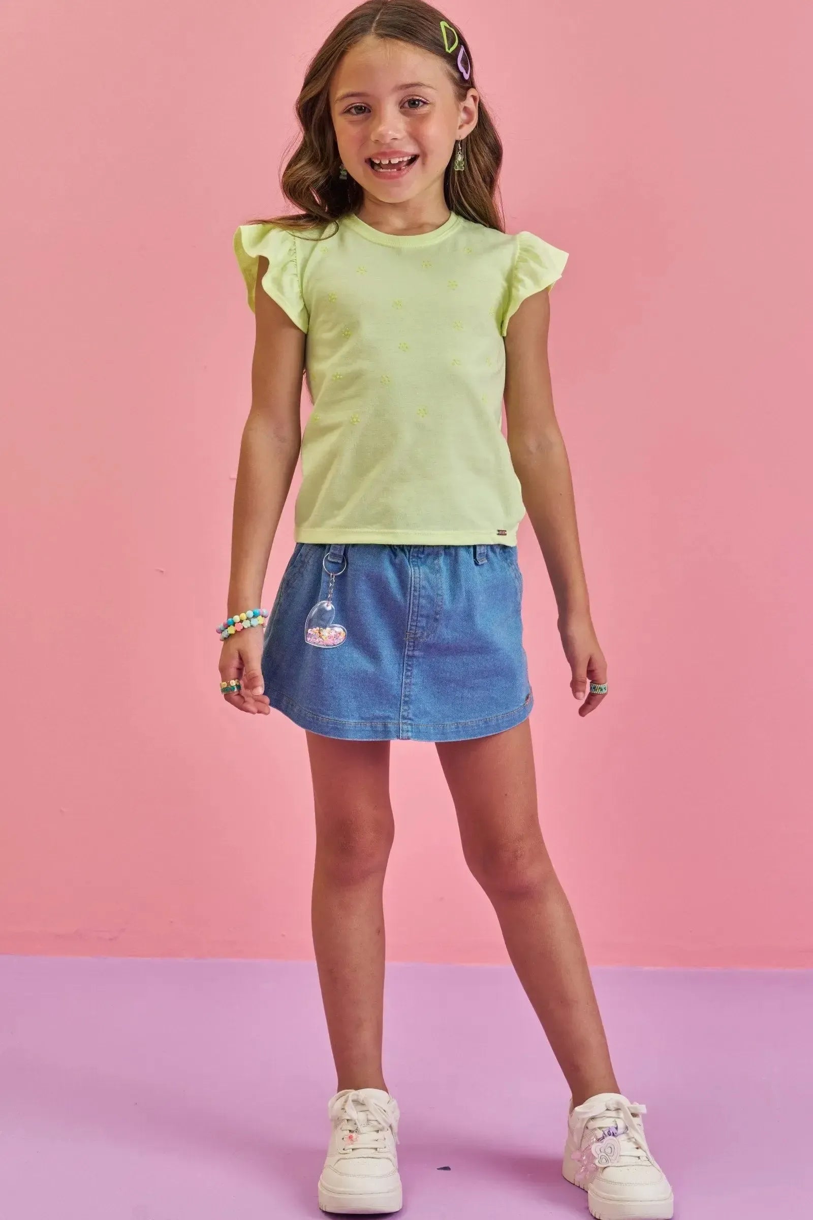 Blusa em Meia Malha 86578 Infanti Infantil Menina