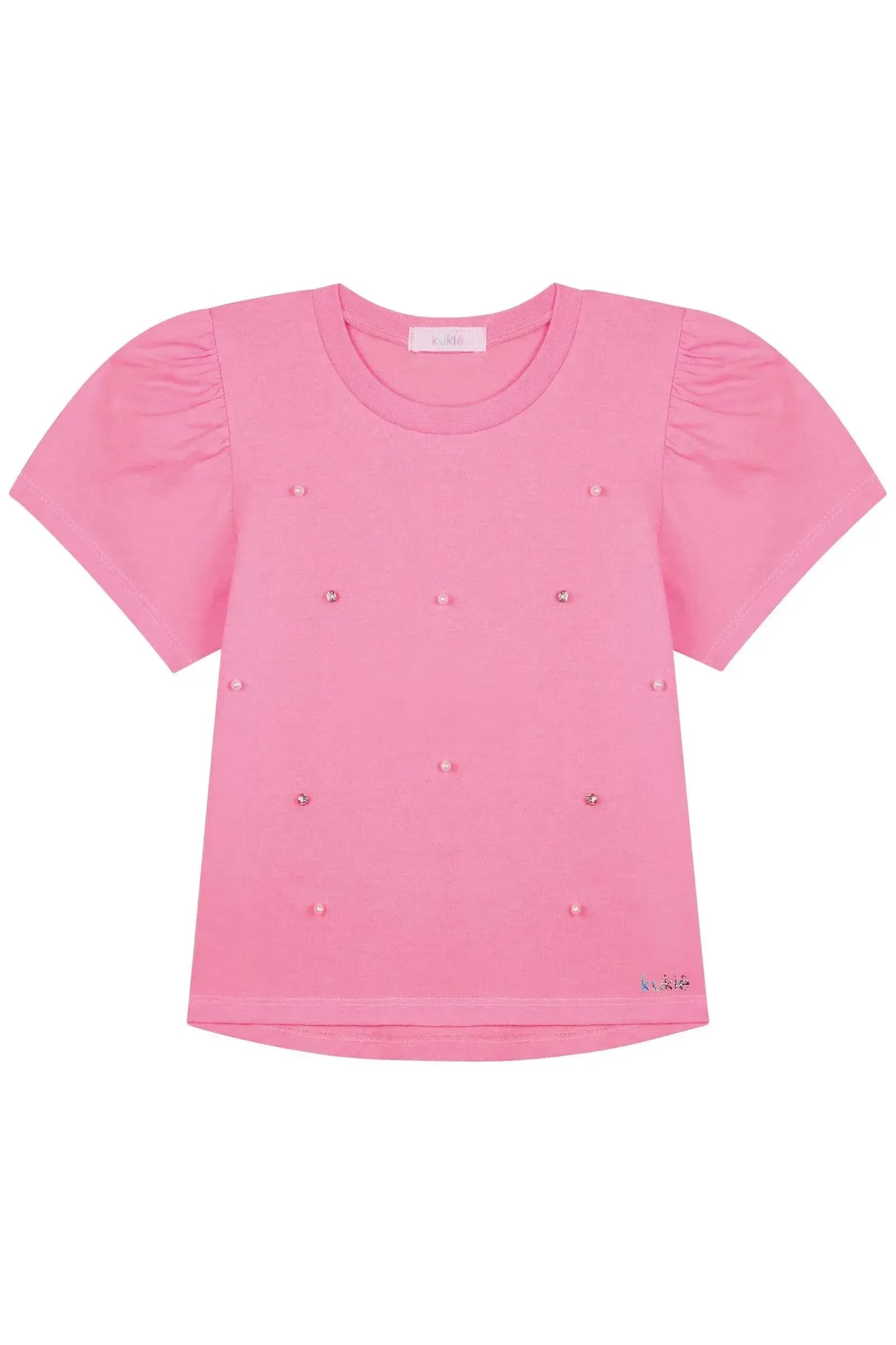 Blusa em Meia Malha 86864 Kukiê Infantil Menina