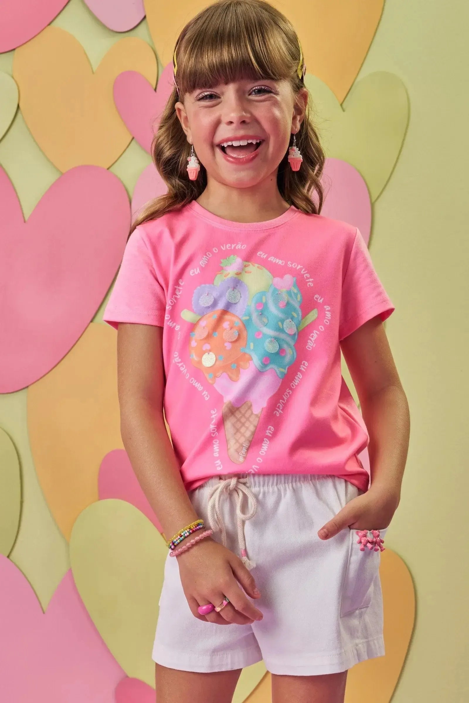 Blusa em Meia Malha 88858 Infanti Infantil Menina