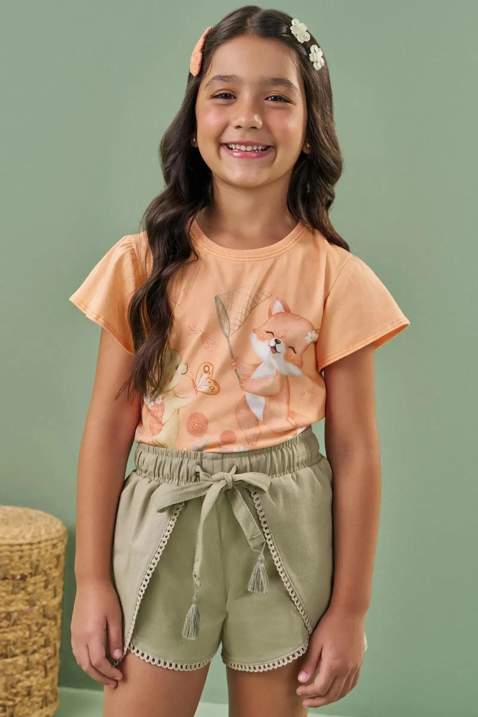 Blusa em Meia Malha 88907 Kukiê Infantil Menina