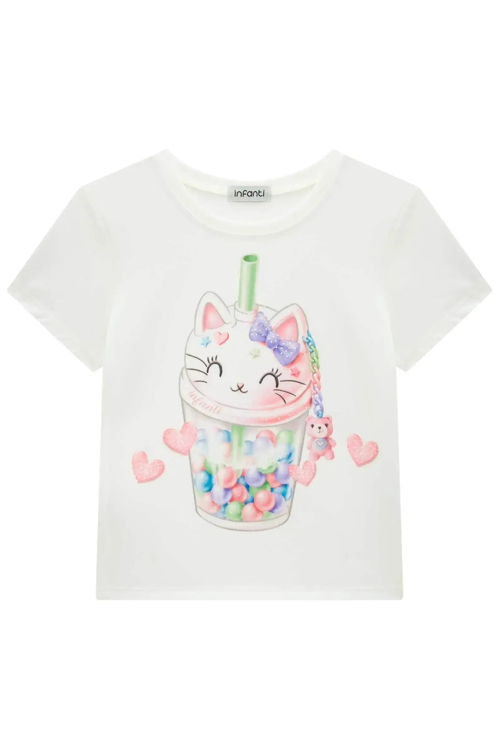 Blusa em Meia Malha 92636 Infanti Infantil Menina