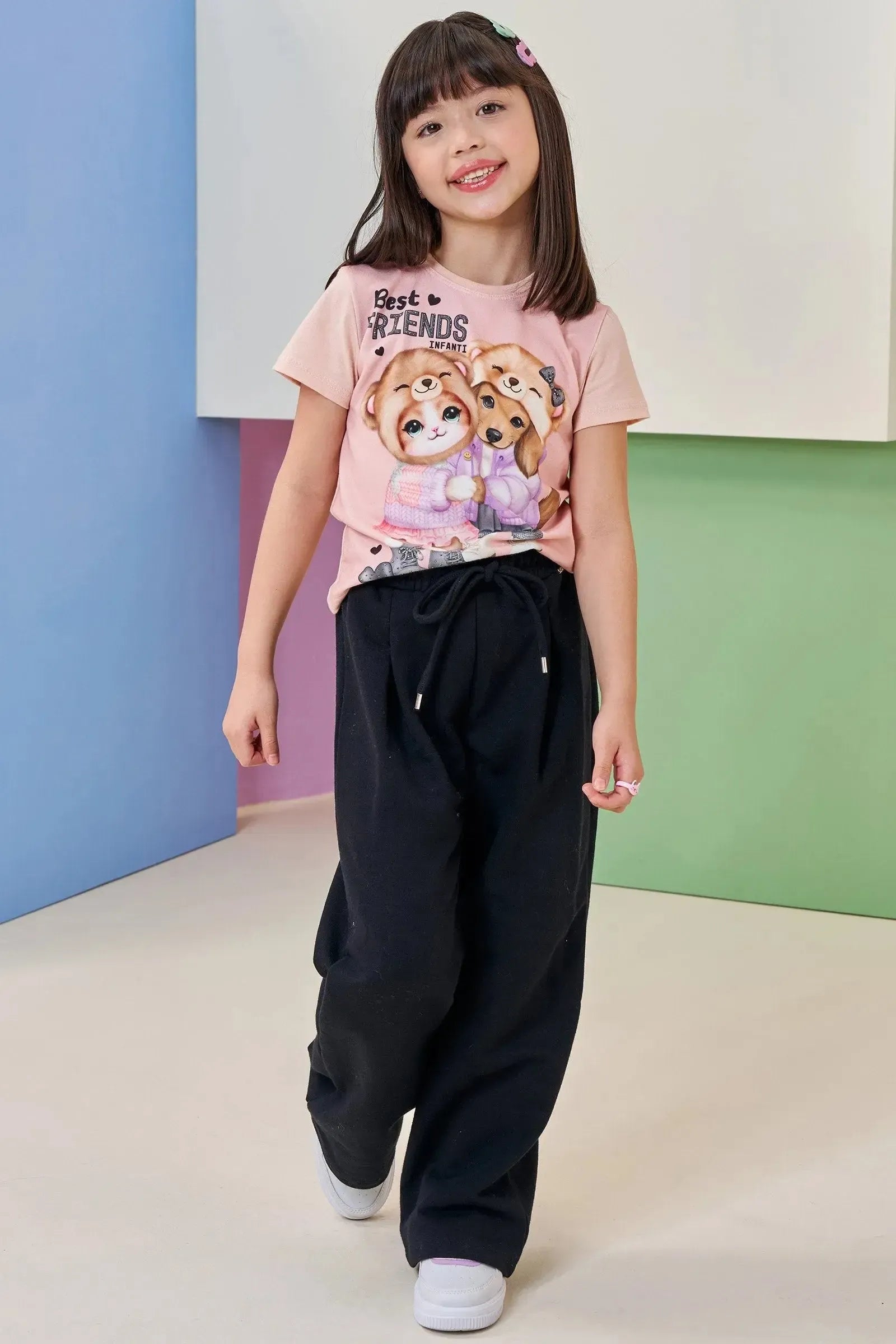 Blusa em Meia Malha 92641 Infanti Infantil Menina