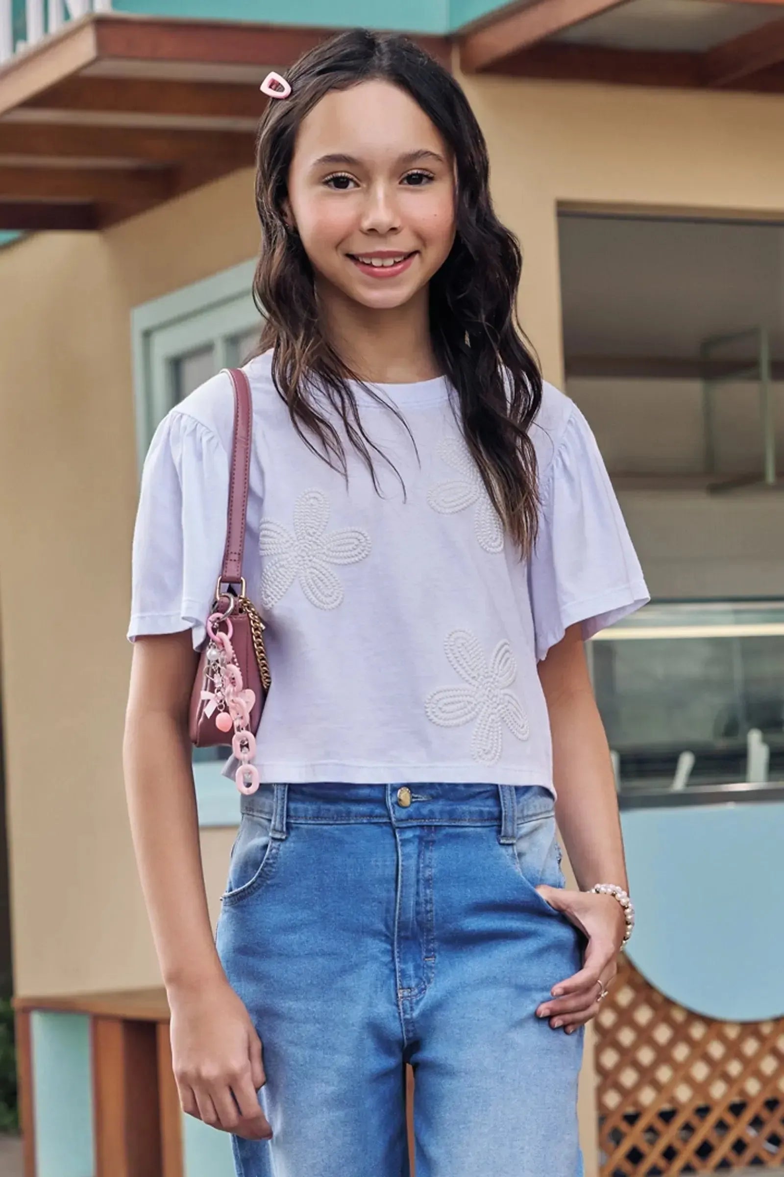 Blusa em Meia Malha 94581 Vic&Vicky Teen Menina