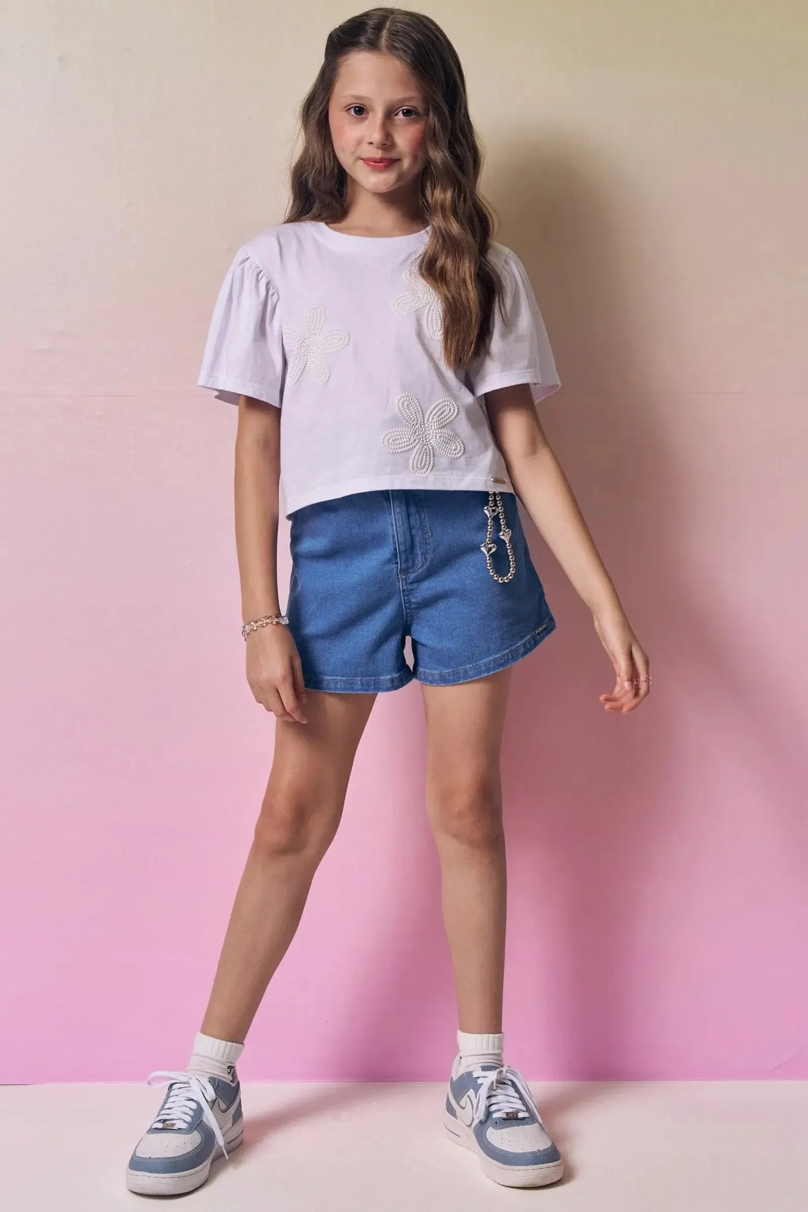 Blusa em Meia Malha 94581 Vic&Vicky Teen Menina