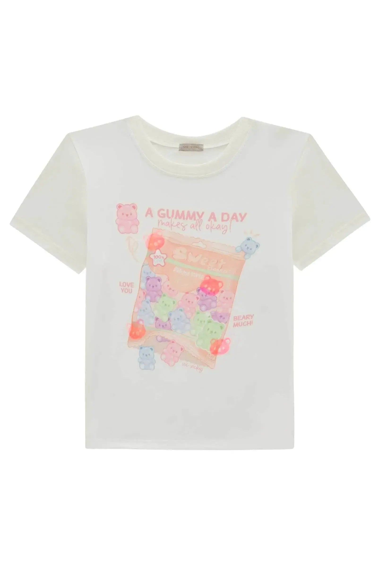 Blusa em Meia Malha 94582 Vic&Vicky Teen Menina