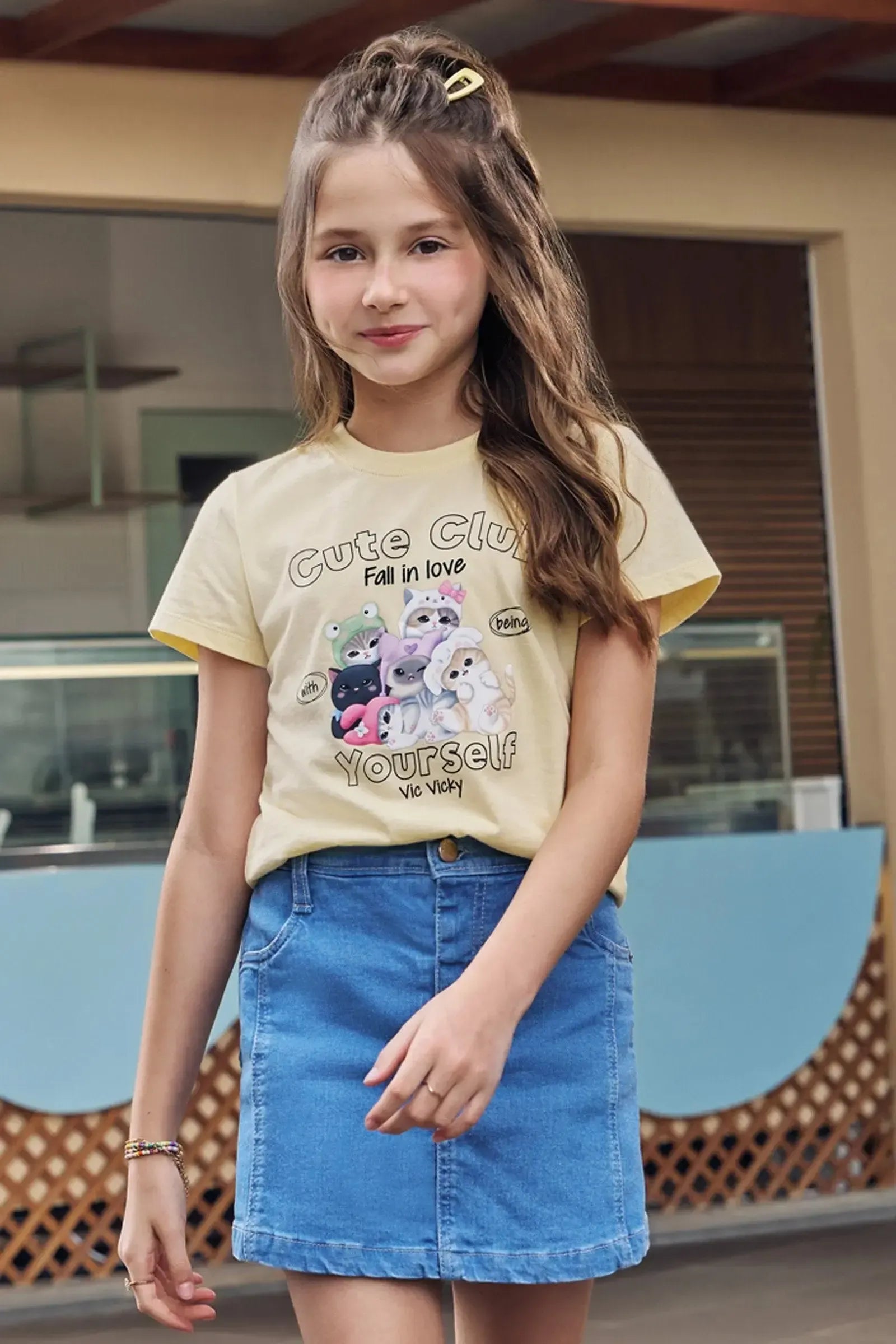 Blusa em Meia Malha 94586 Vic&Vicky Teen Menina