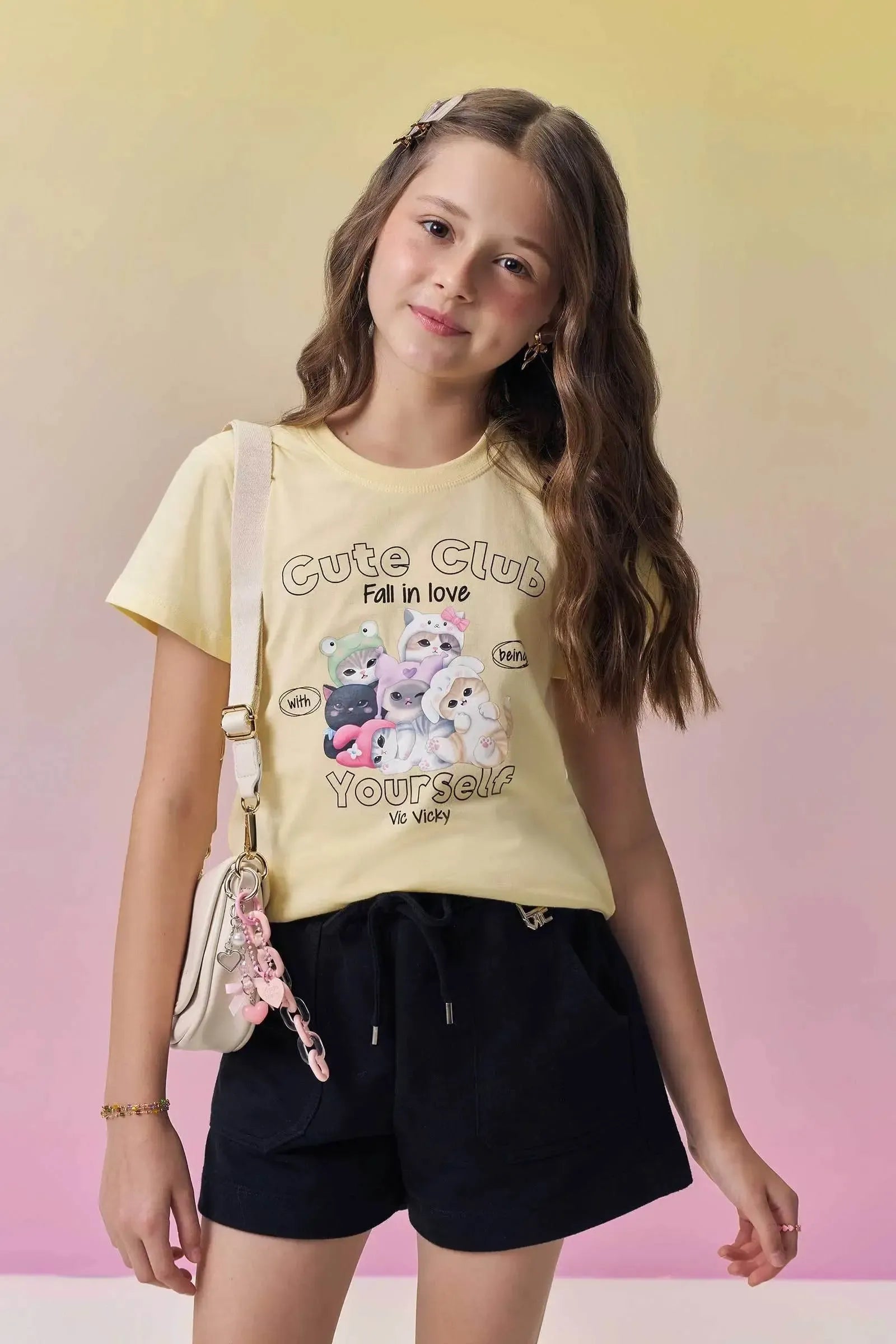 Blusa em Meia Malha 94586 Vic&Vicky Teen Menina