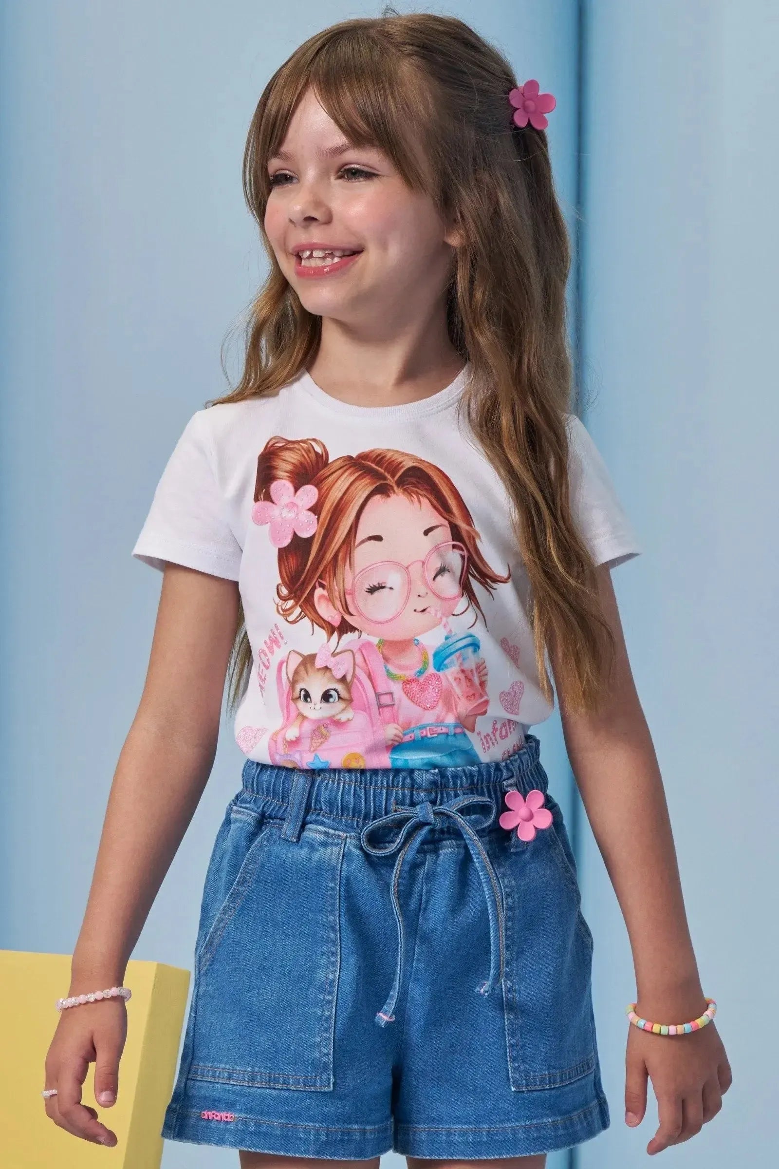 Blusa em Meia Malha 94598 Infanti Infantil Menina