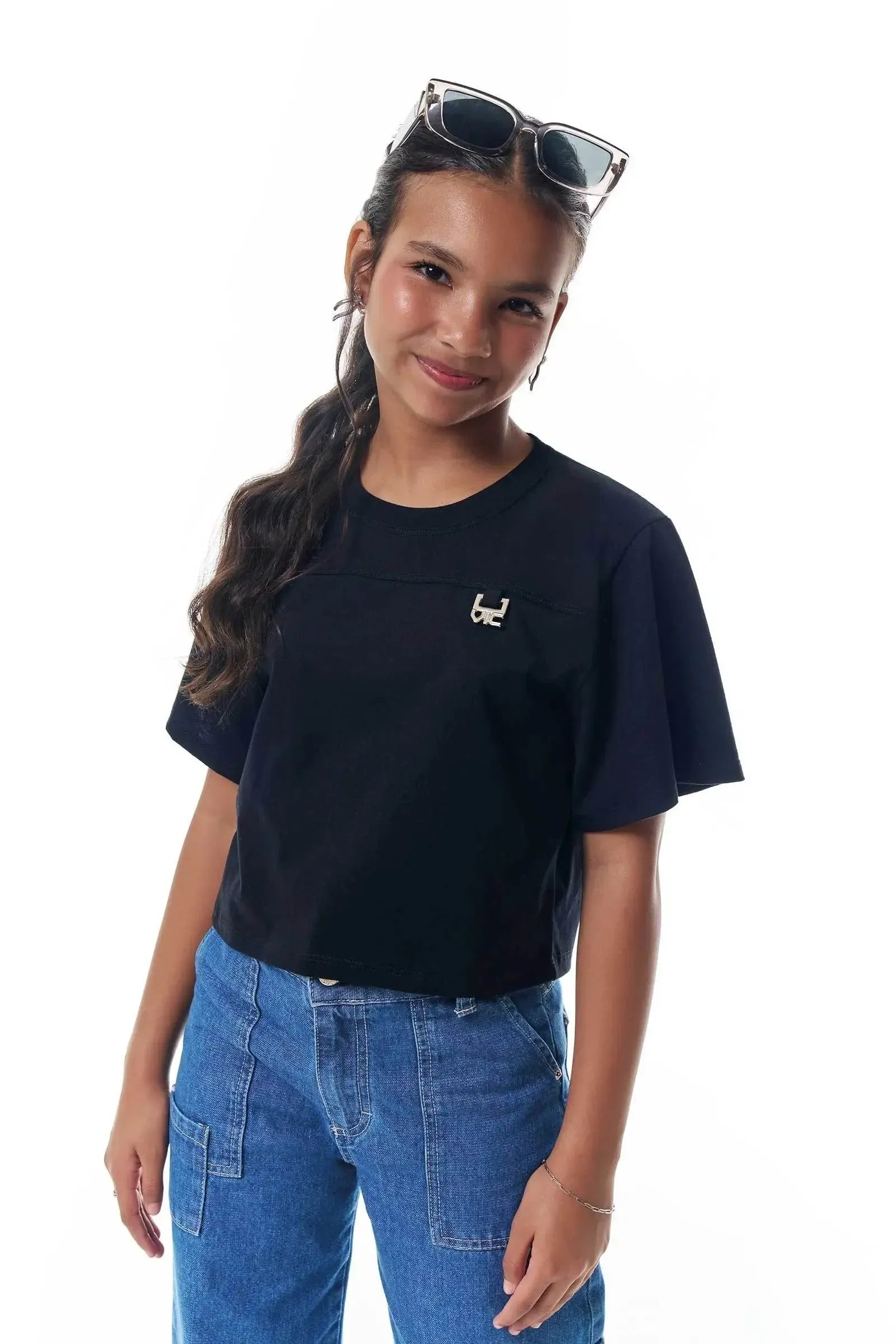 Blusa em Meia Malha 95187 Vic&Vicky Teen Menina