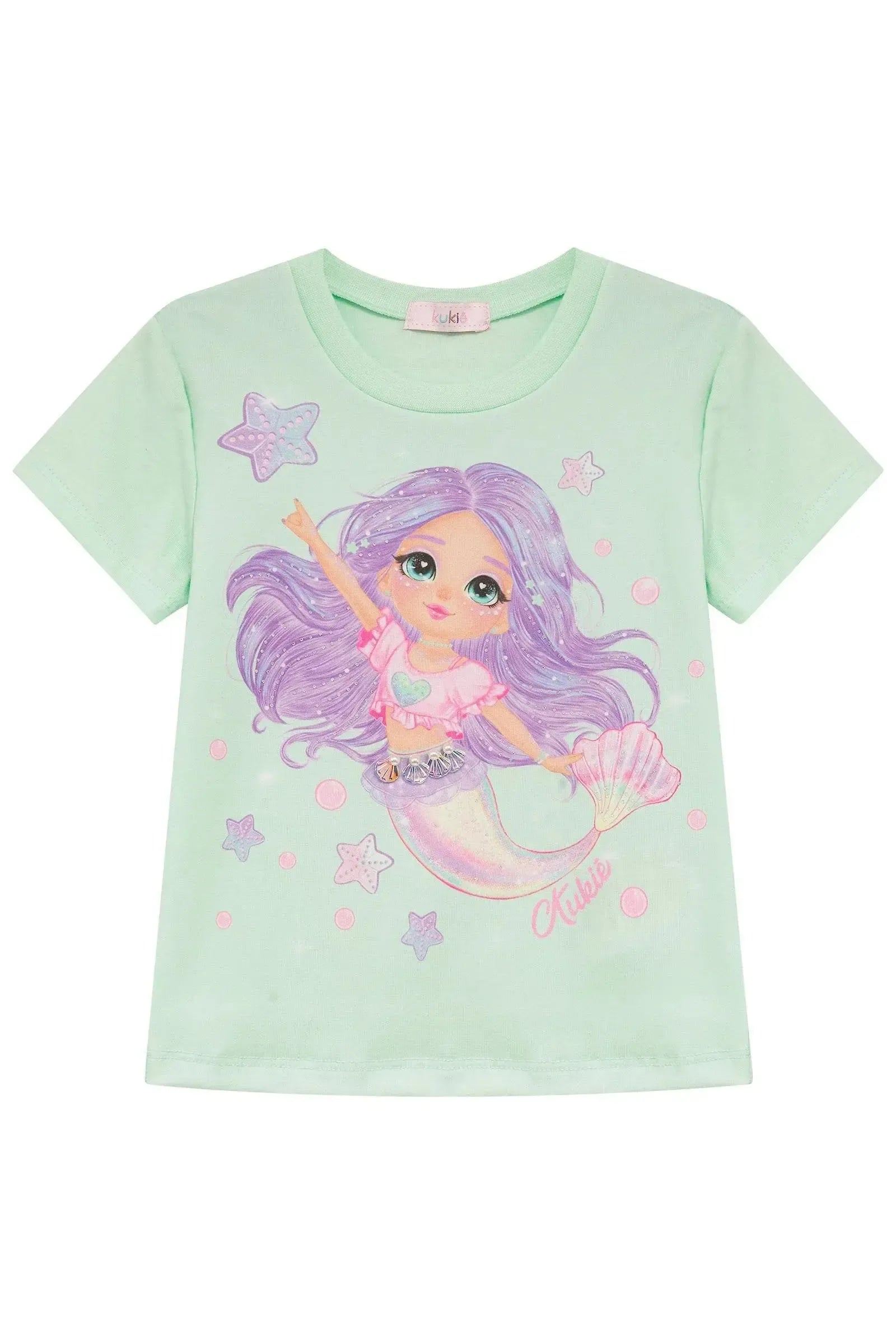 Blusa em Meia Malha 95447 Kukiê Infantil Menina