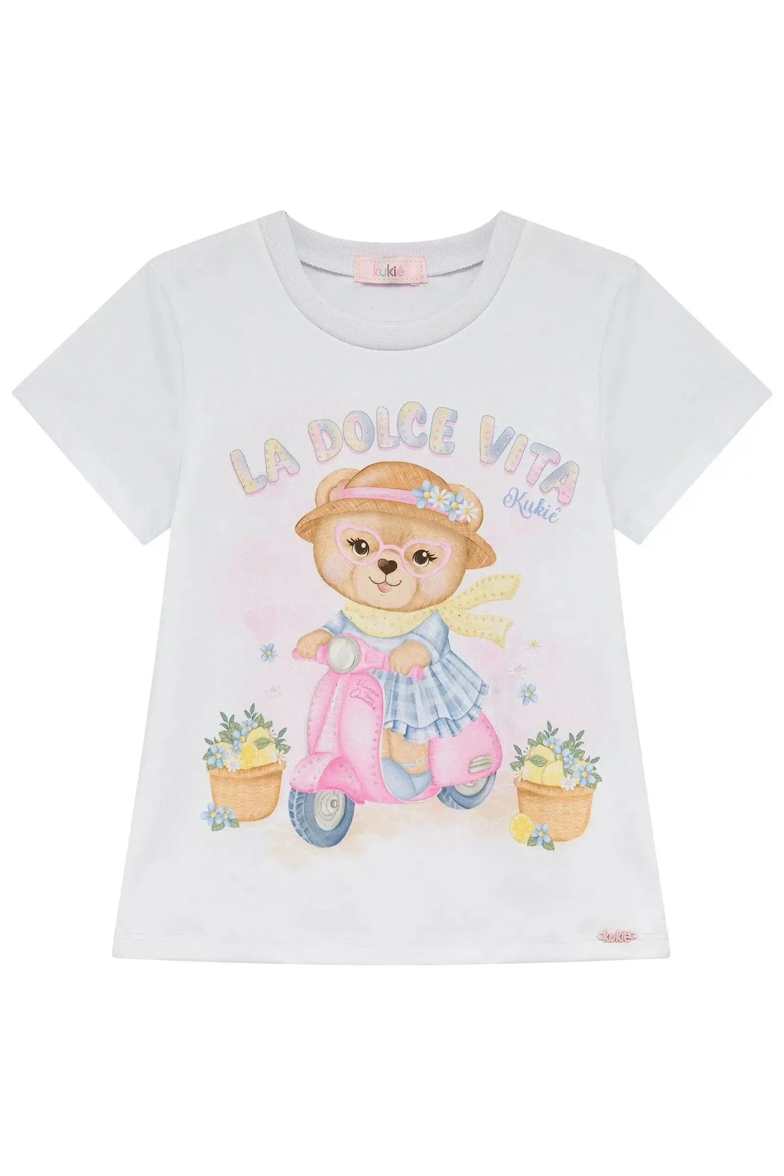 Blusa em Meia Malha 95573 Kukiê Infantil Menina
