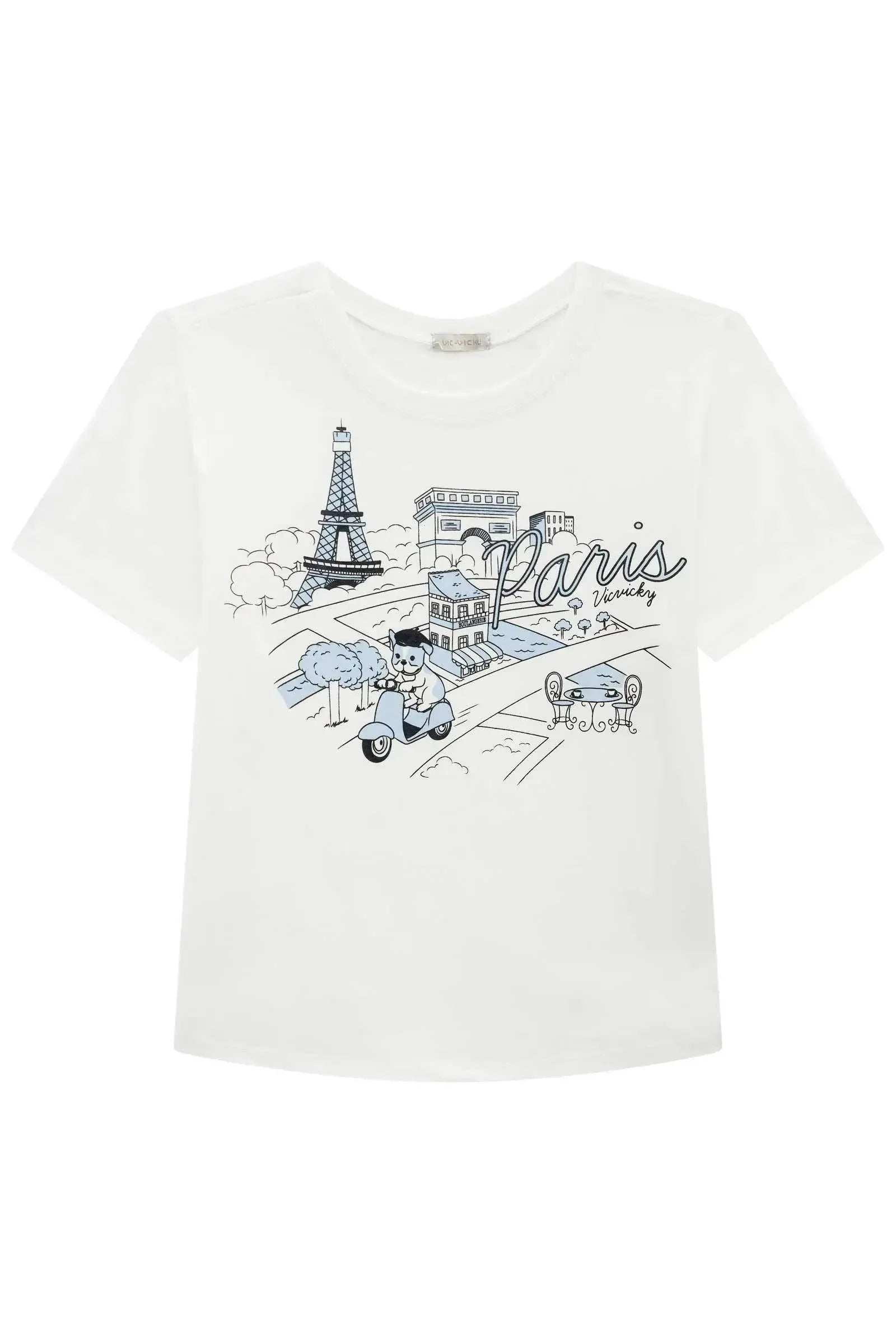 Blusa em Meia Malha 95583 Vic&Vicky Teen Menina