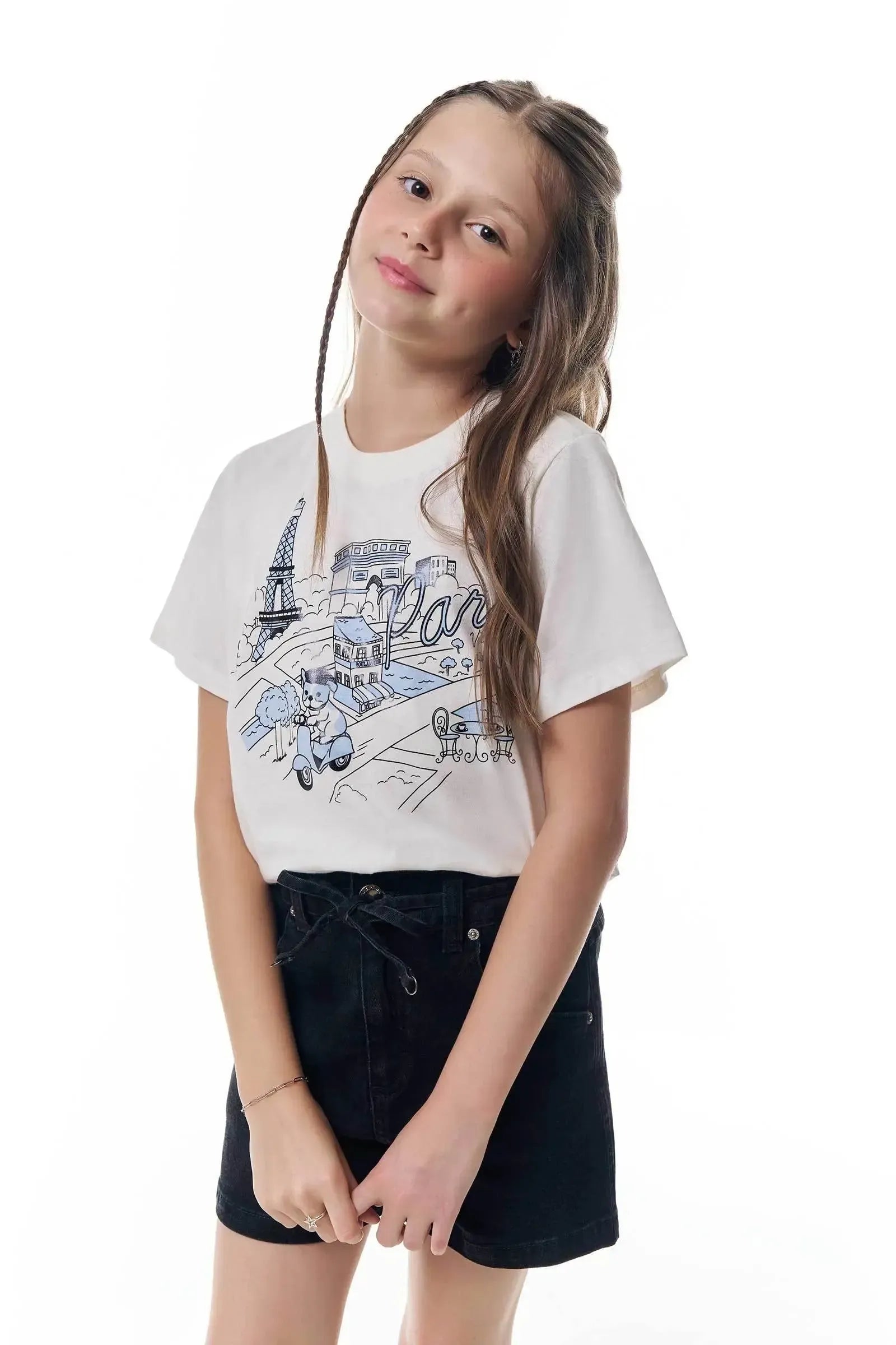 Blusa em Meia Malha 95583 Vic&Vicky Teen Menina