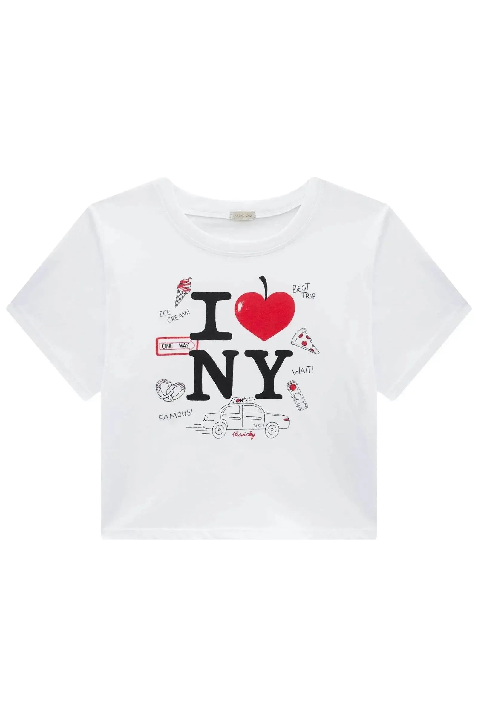 Blusa em Meia Malha 95604 Vic&Vicky Teen Menina