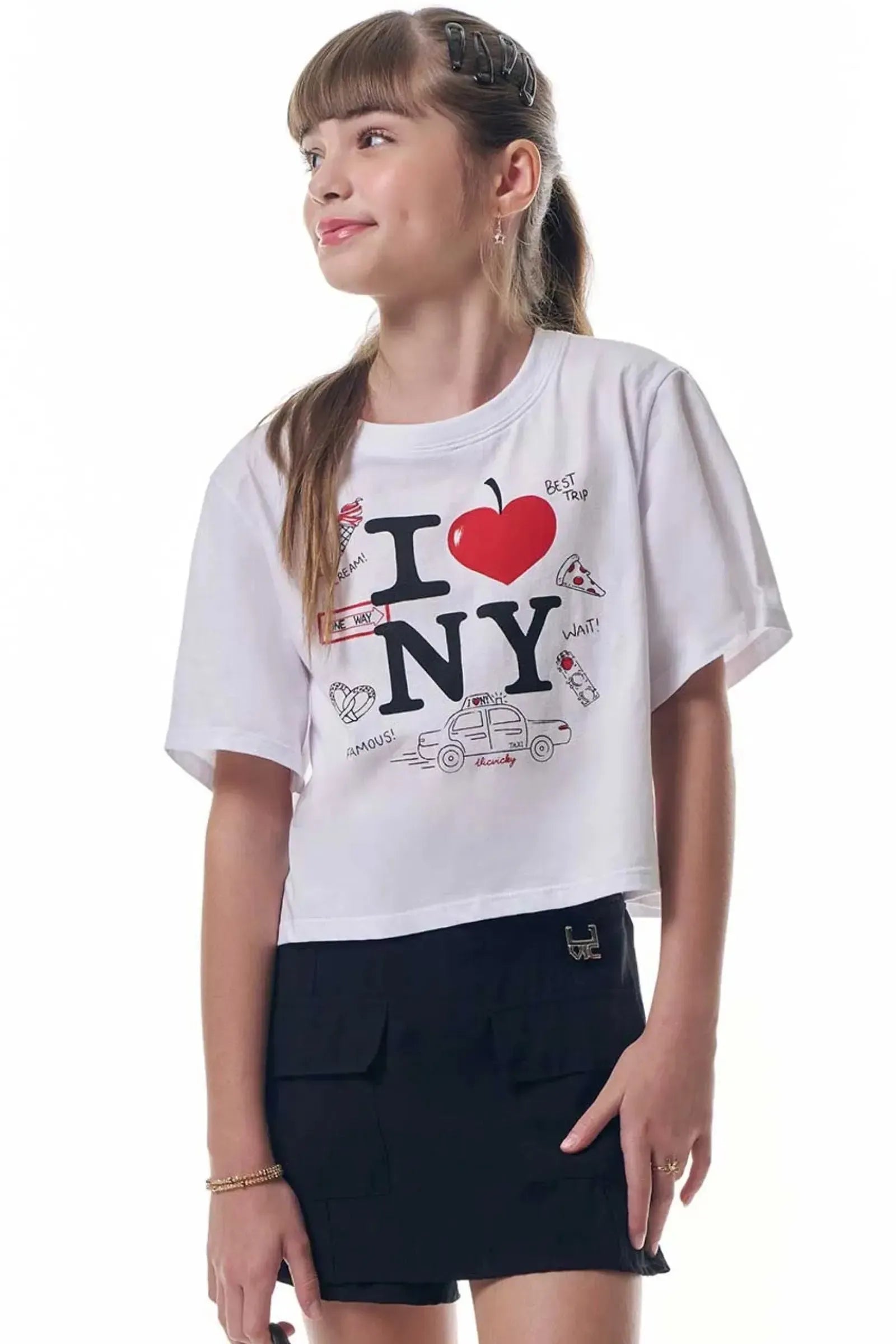 Blusa em Meia Malha 95604 Vic&Vicky Teen Menina