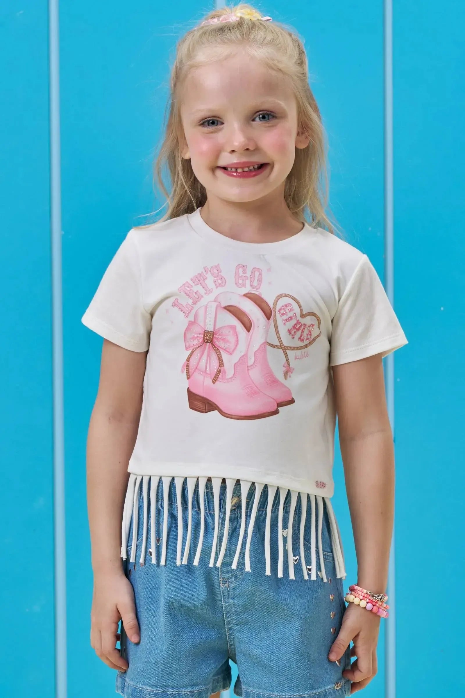 Blusa em Meia Malha 95991 Kukiê Infantil Menina