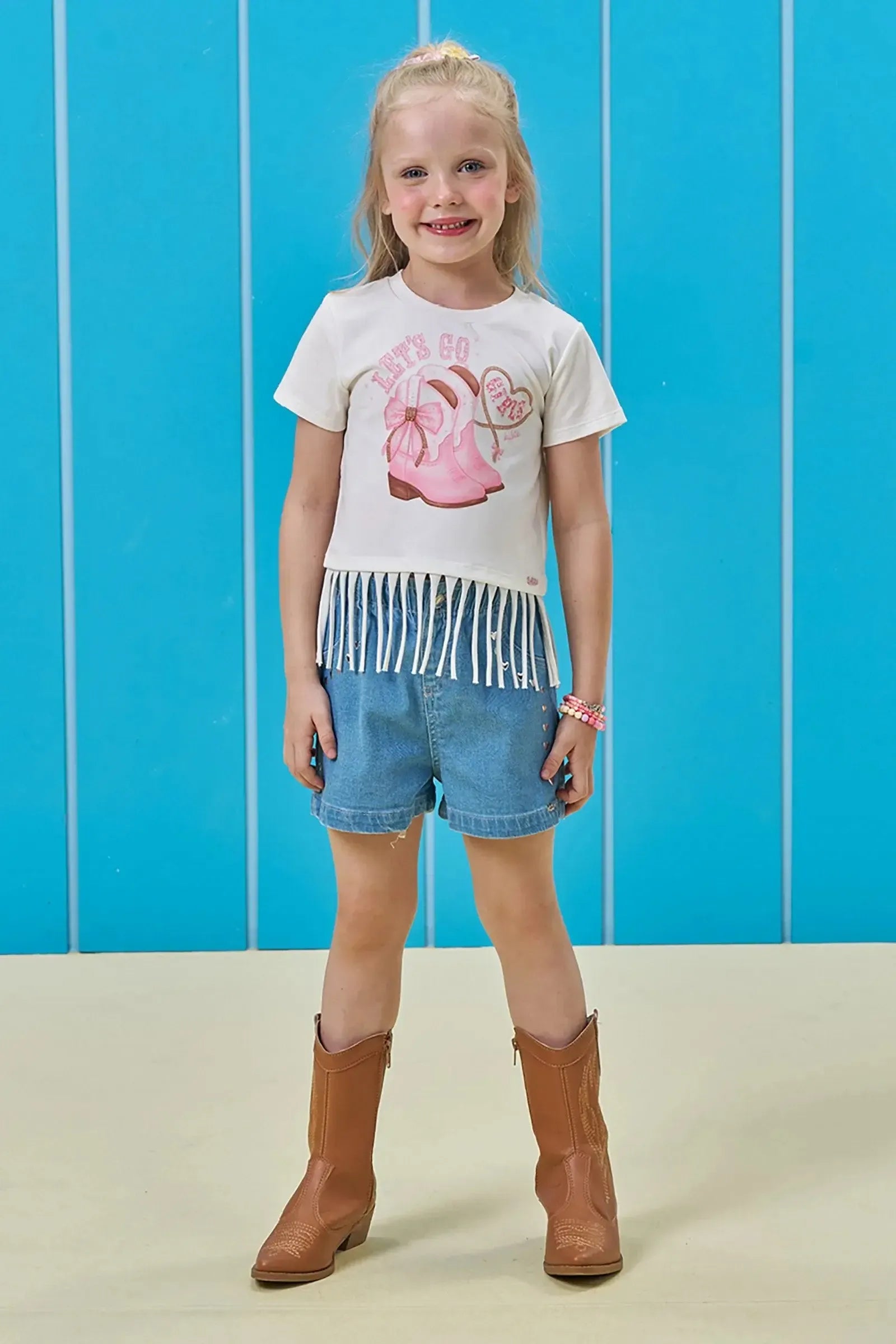 Blusa em Meia Malha 95991 Kukiê Infantil Menina