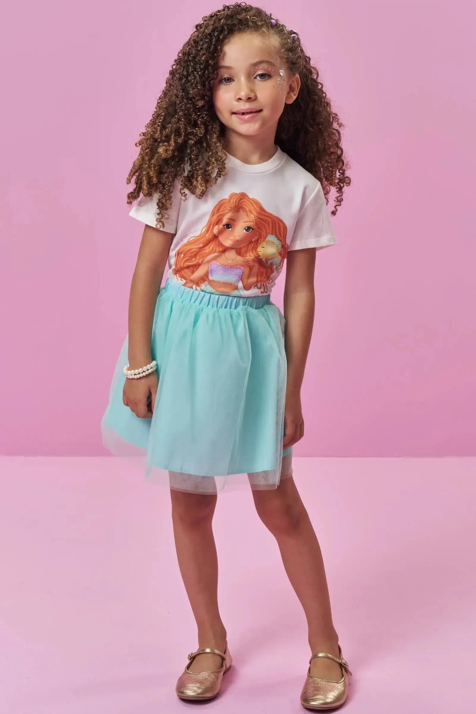 Blusa em Meia Malha 96792 Kukiê Infantil Menina