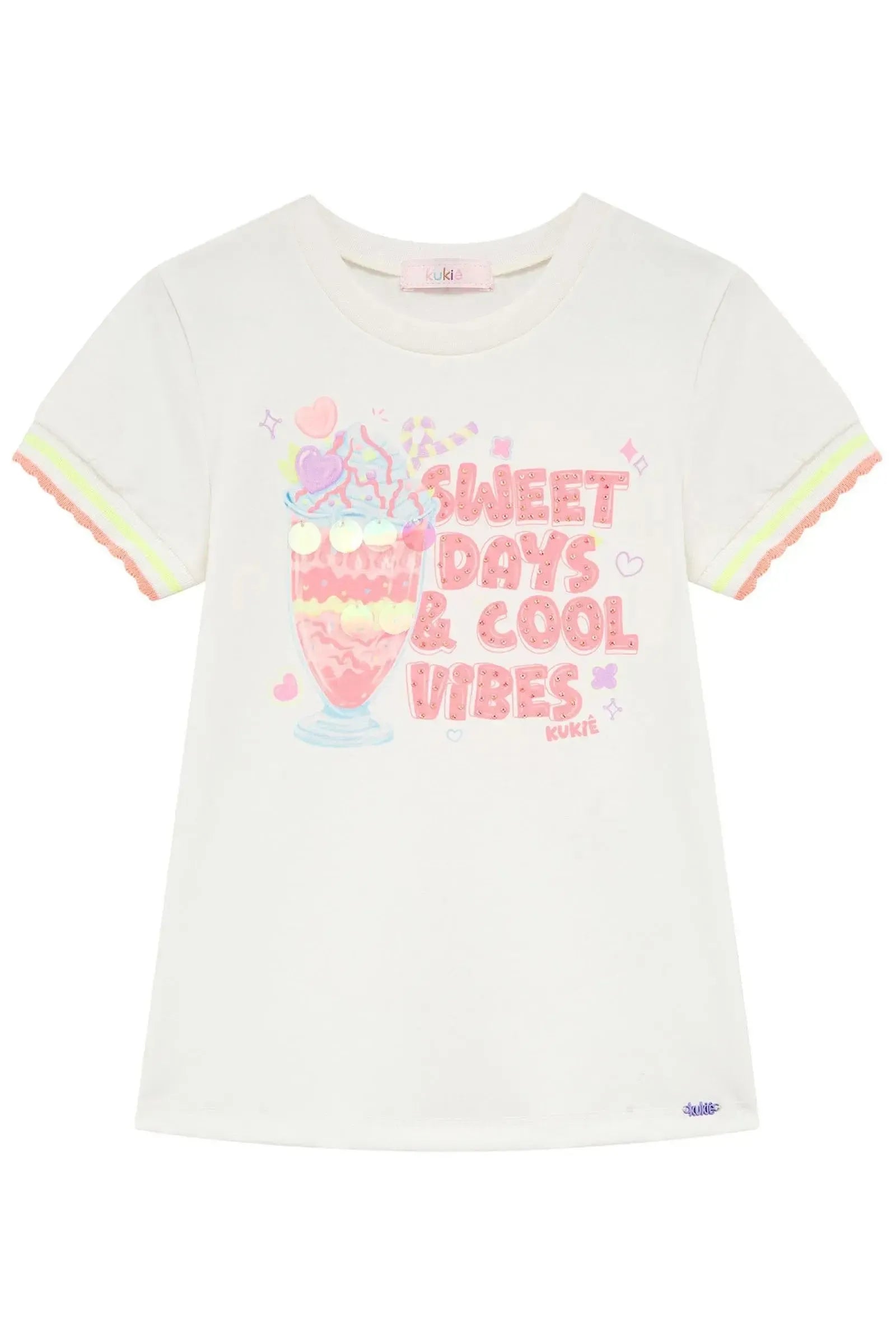 Blusa em Meia Malha 97023 Kukiê Infantil Menina