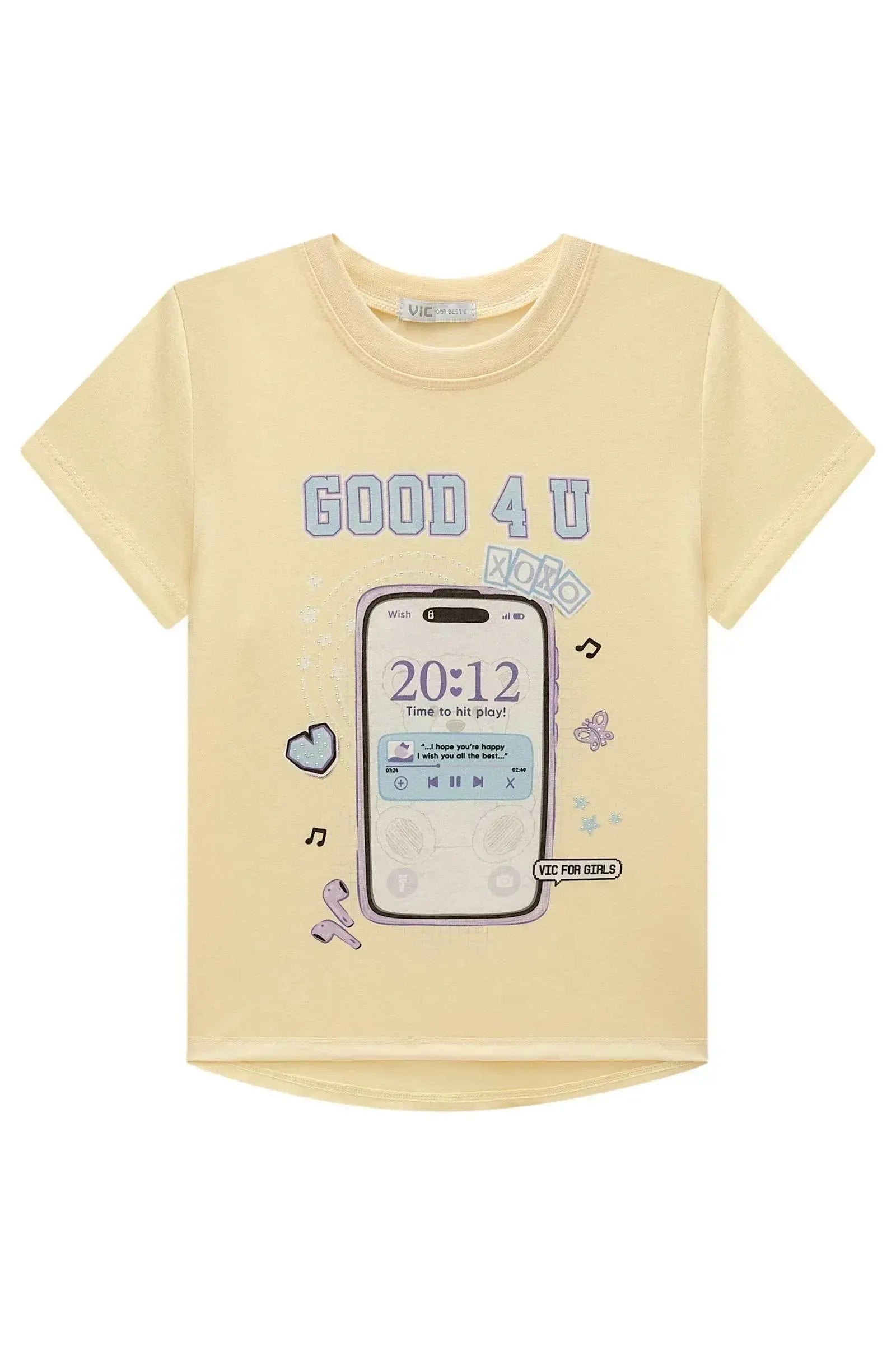 Blusa em Meia Malha 97932 Vic Teen Menina