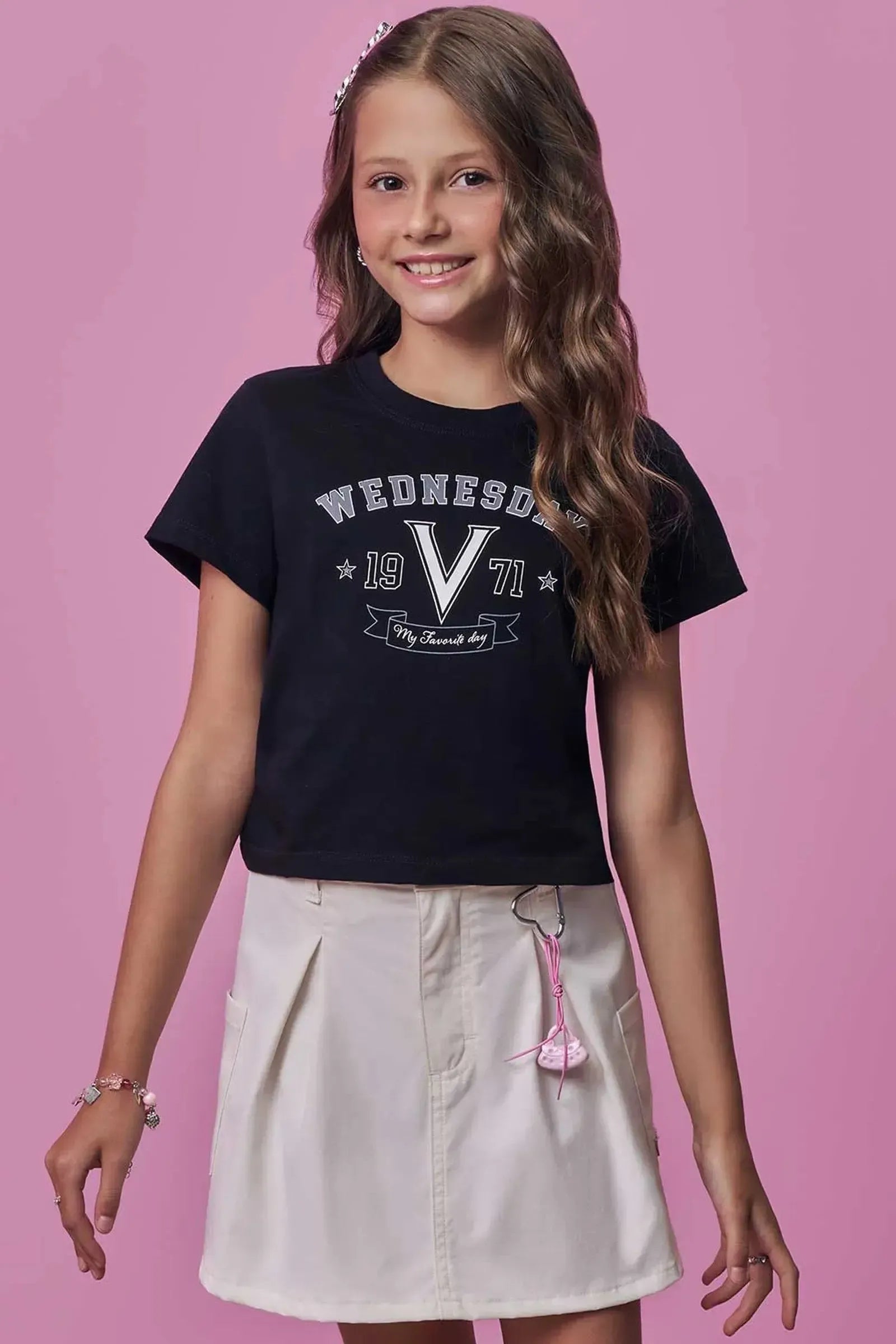 Blusa em Meia Malha 97937 Vic Teen Menina