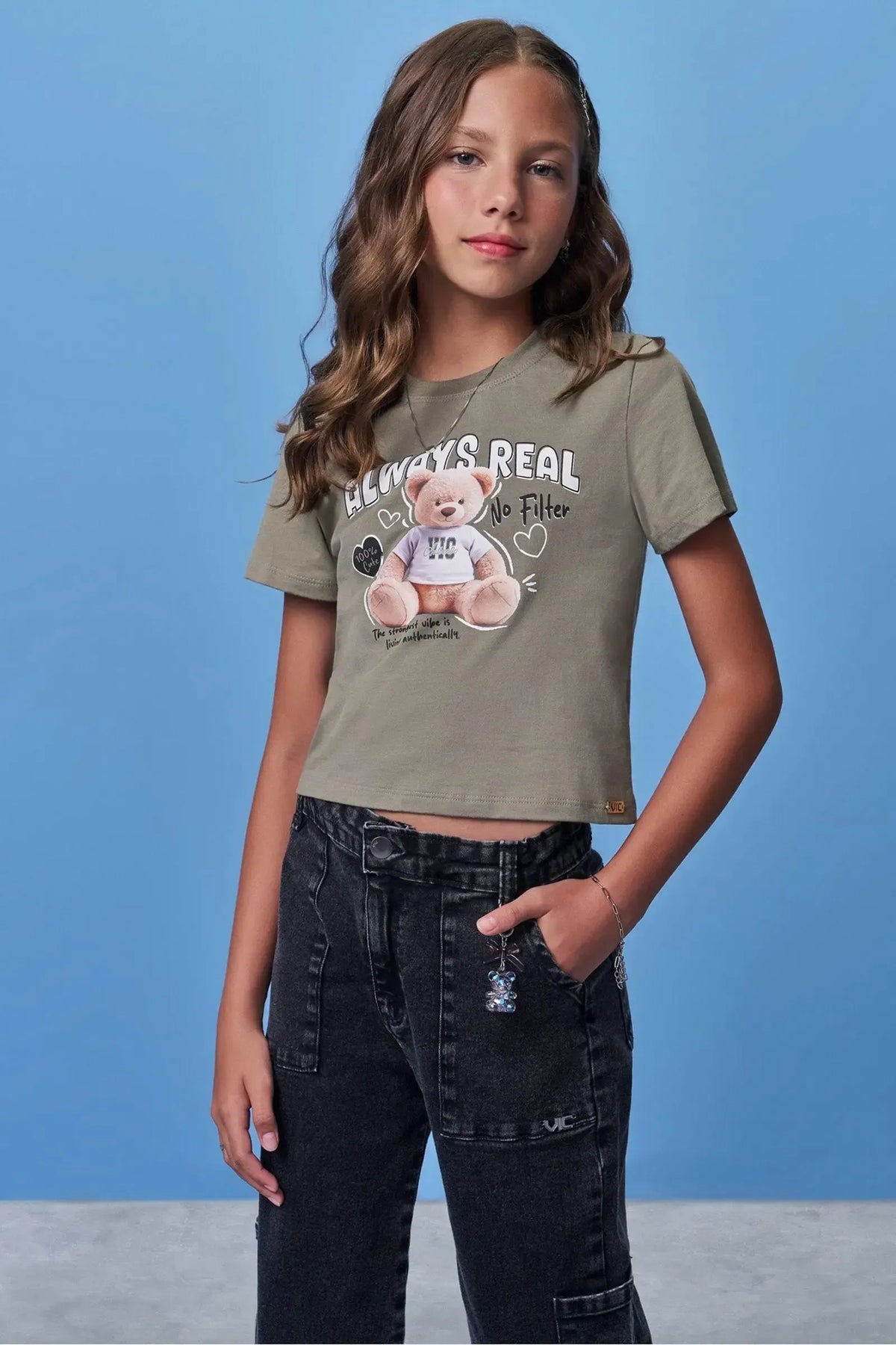 Blusa em Meia Malha 97939 Vic Teen Menina