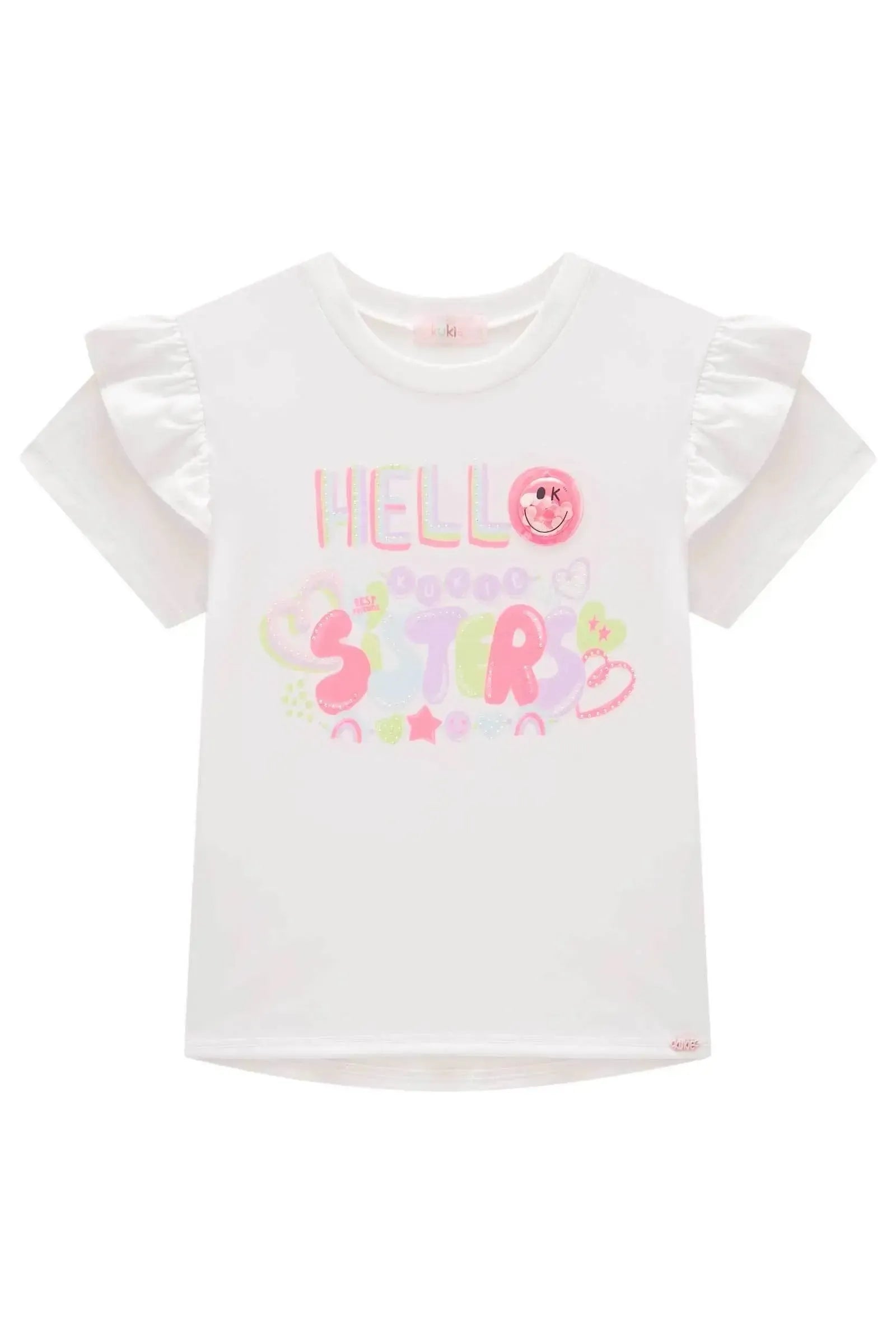 Blusa em Meia Malha 98038 Kukiê Infantil Menina