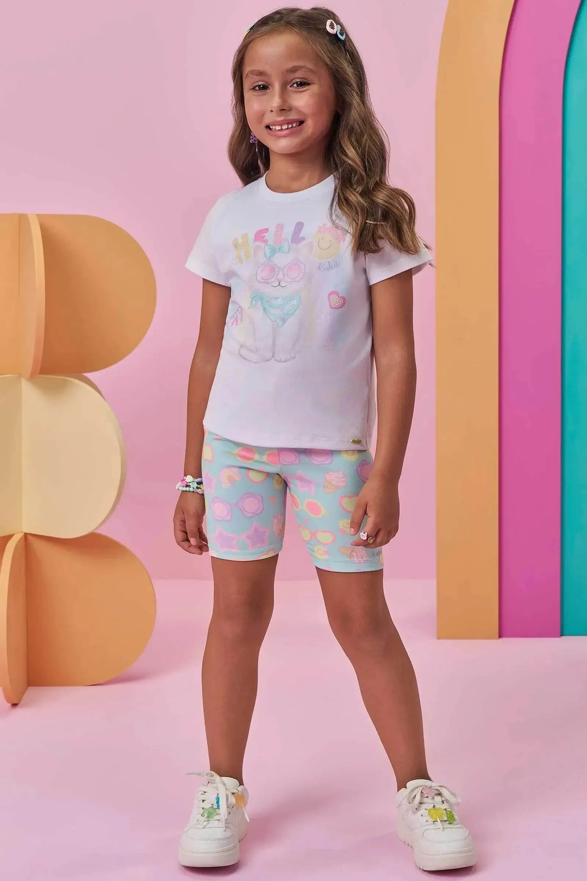 Blusa em Meia Malha 98055 Kukiê Infantil Menina